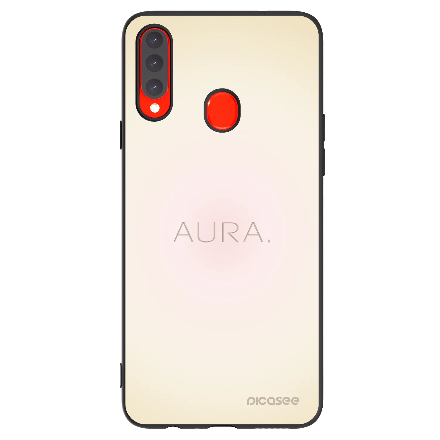 Picasee fekete szilikon tok az alábbi mobiltelefonokra Samsung Galaxy A20s - Aura