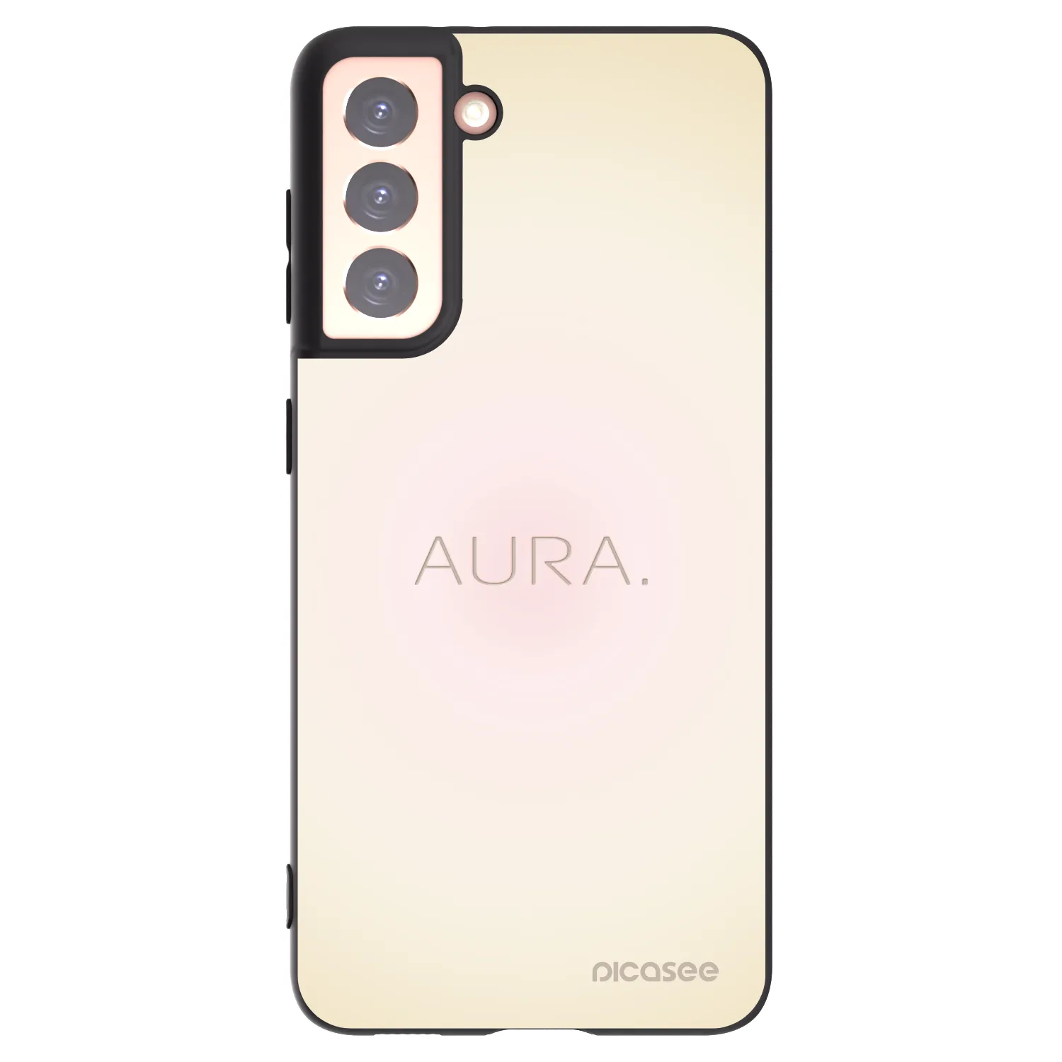 Picasee fekete szilikon tok az alábbi mobiltelefonokra Samsung Galaxy S21 5G G991B - Aura
