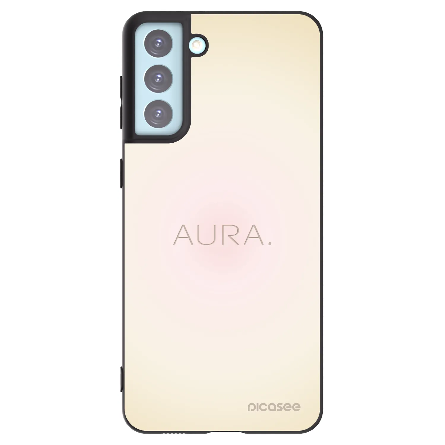 Picasee fekete szilikon tok az alábbi mobiltelefonokra Samsung Galaxy S21+ 5G G996F - Aura