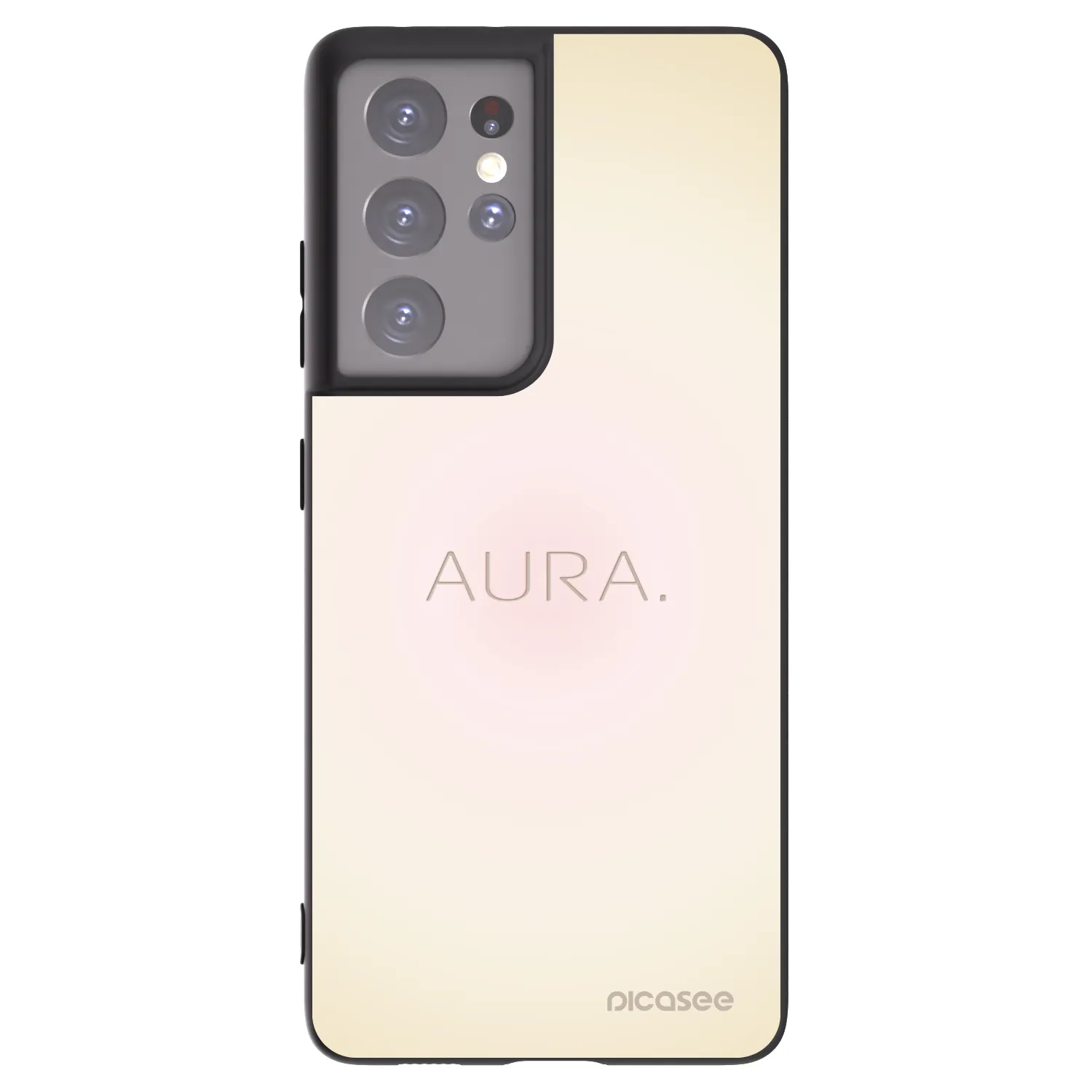 Picasee fekete szilikon tok az alábbi mobiltelefonokra Samsung Galaxy S21 Ultra 5G G998B - Aura