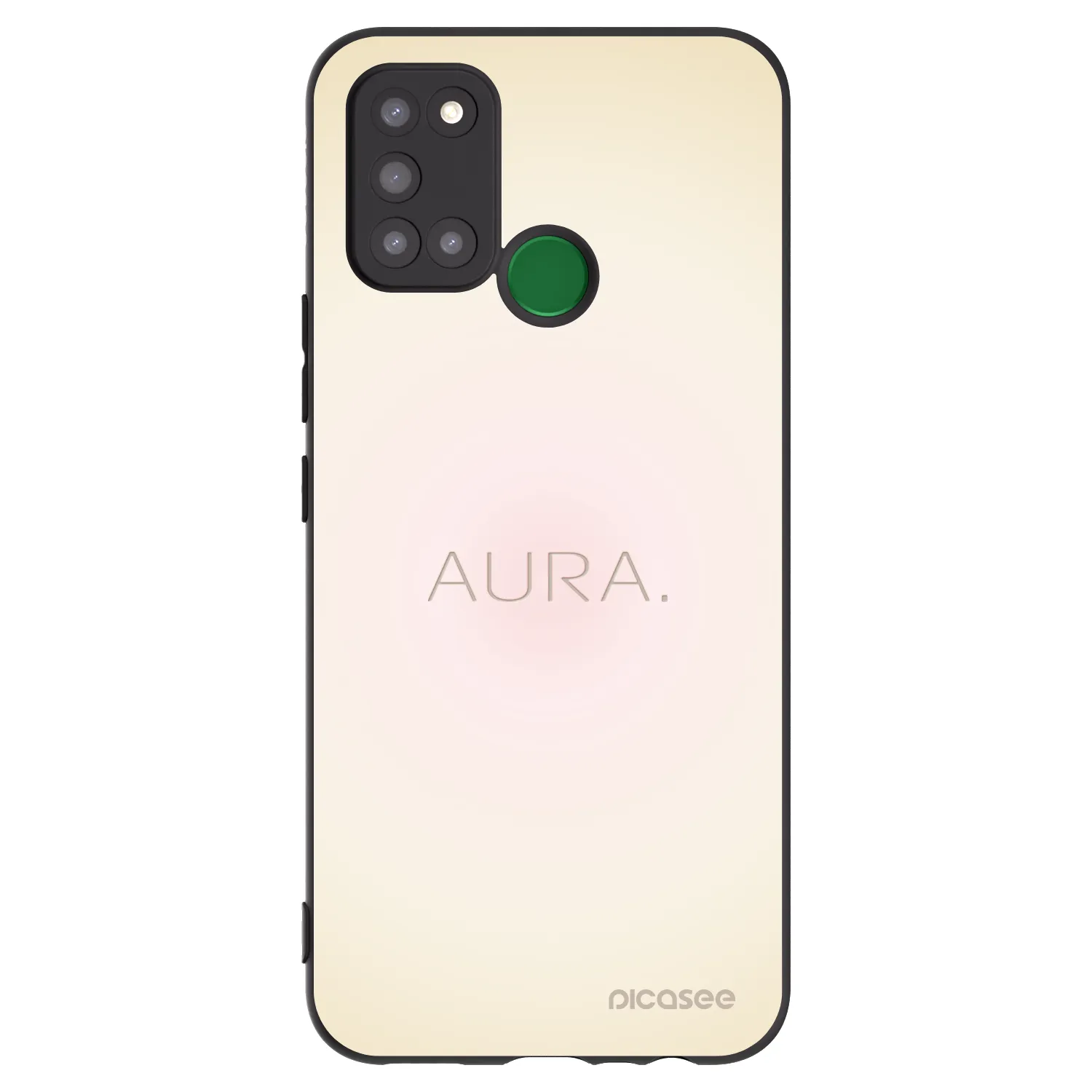 Picasee fekete szilikon tok az alábbi mobiltelefonokra Realme 7i - Aura