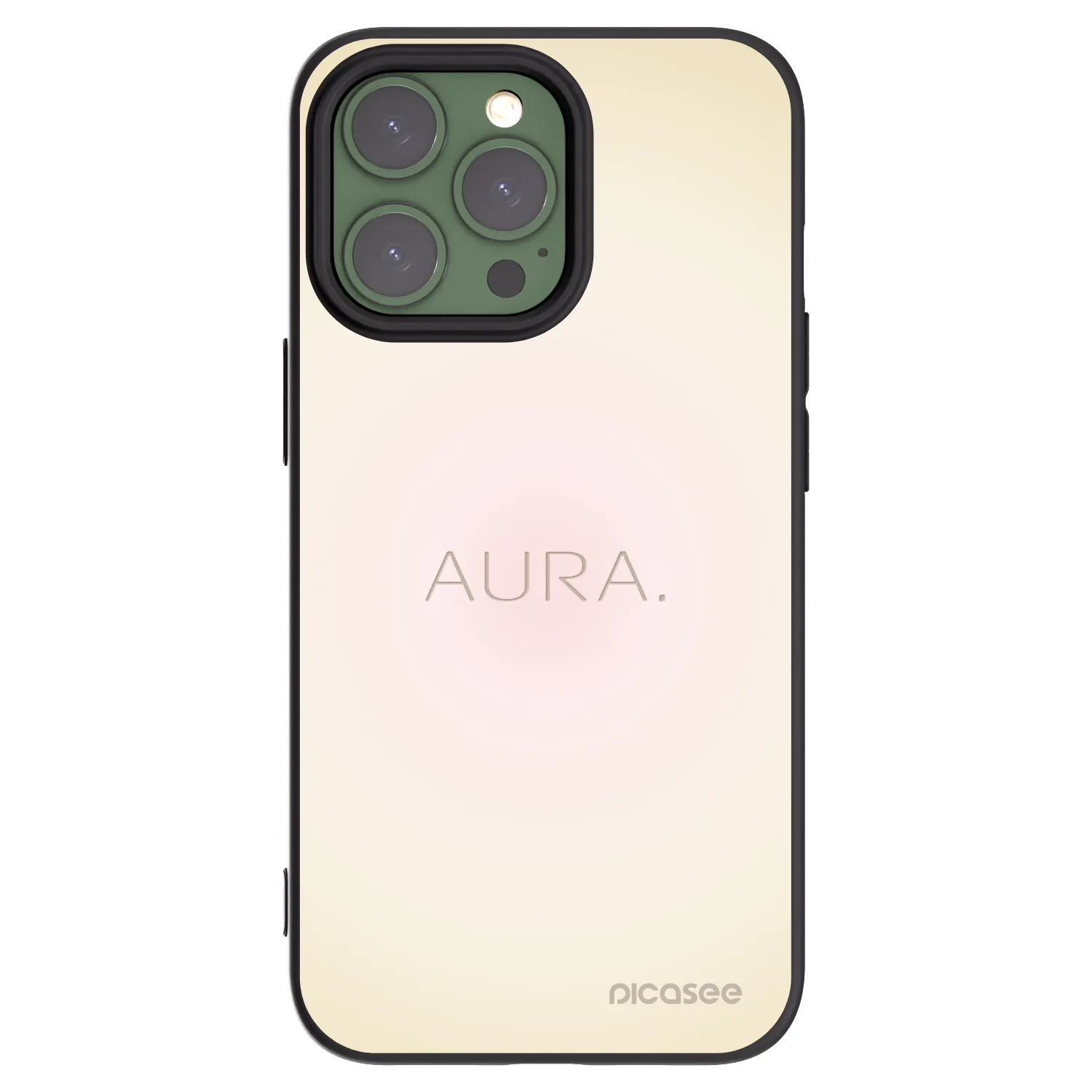 Picasee fekete szilikon tok az alábbi mobiltelefonokra Apple iPhone 13 Pro - Aura