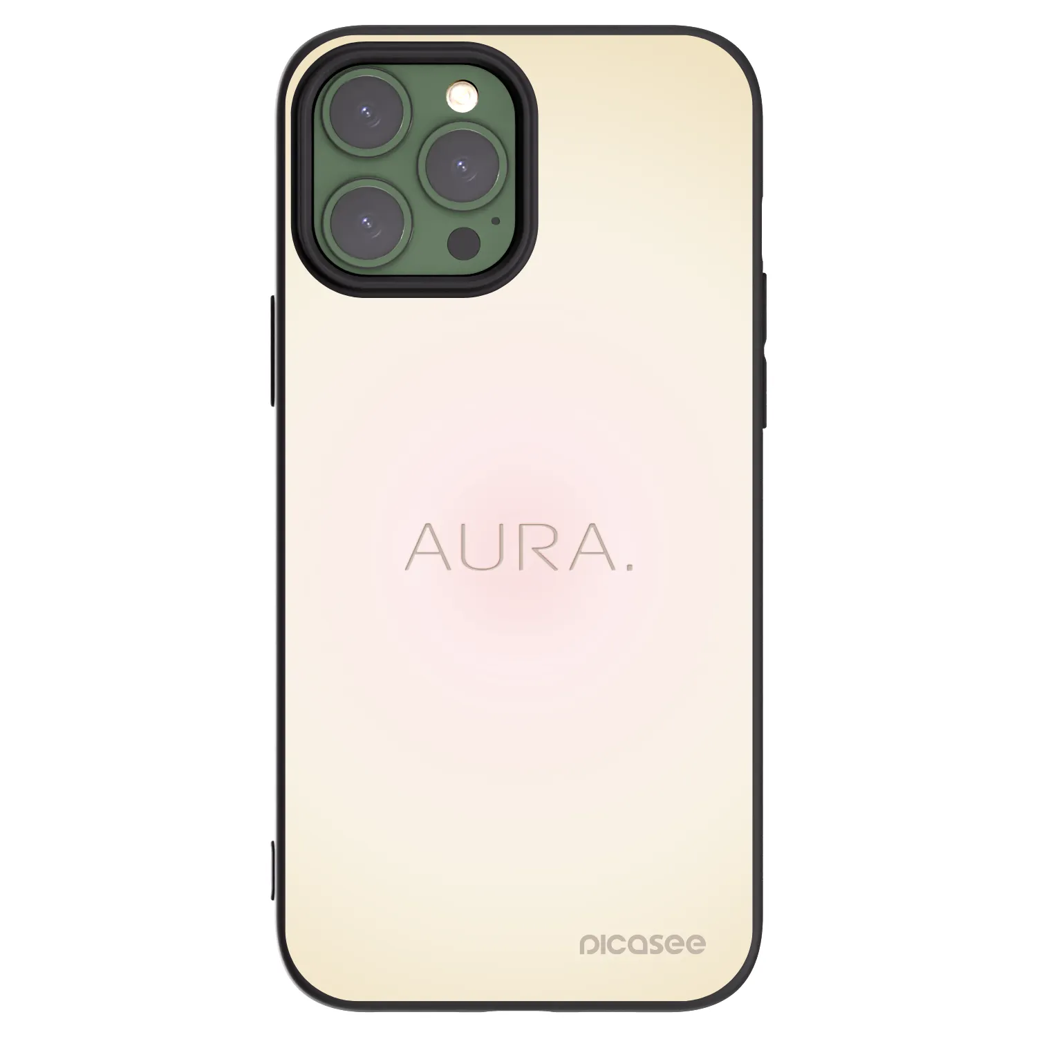 Picasee fekete szilikon tok az alábbi mobiltelefonokra Apple iPhone 13 Pro Max - Aura