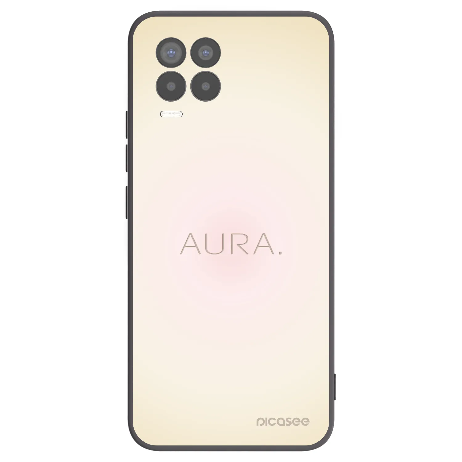 Picasee fekete szilikon tok az alábbi mobiltelefonokra Realme 8 Pro - Aura