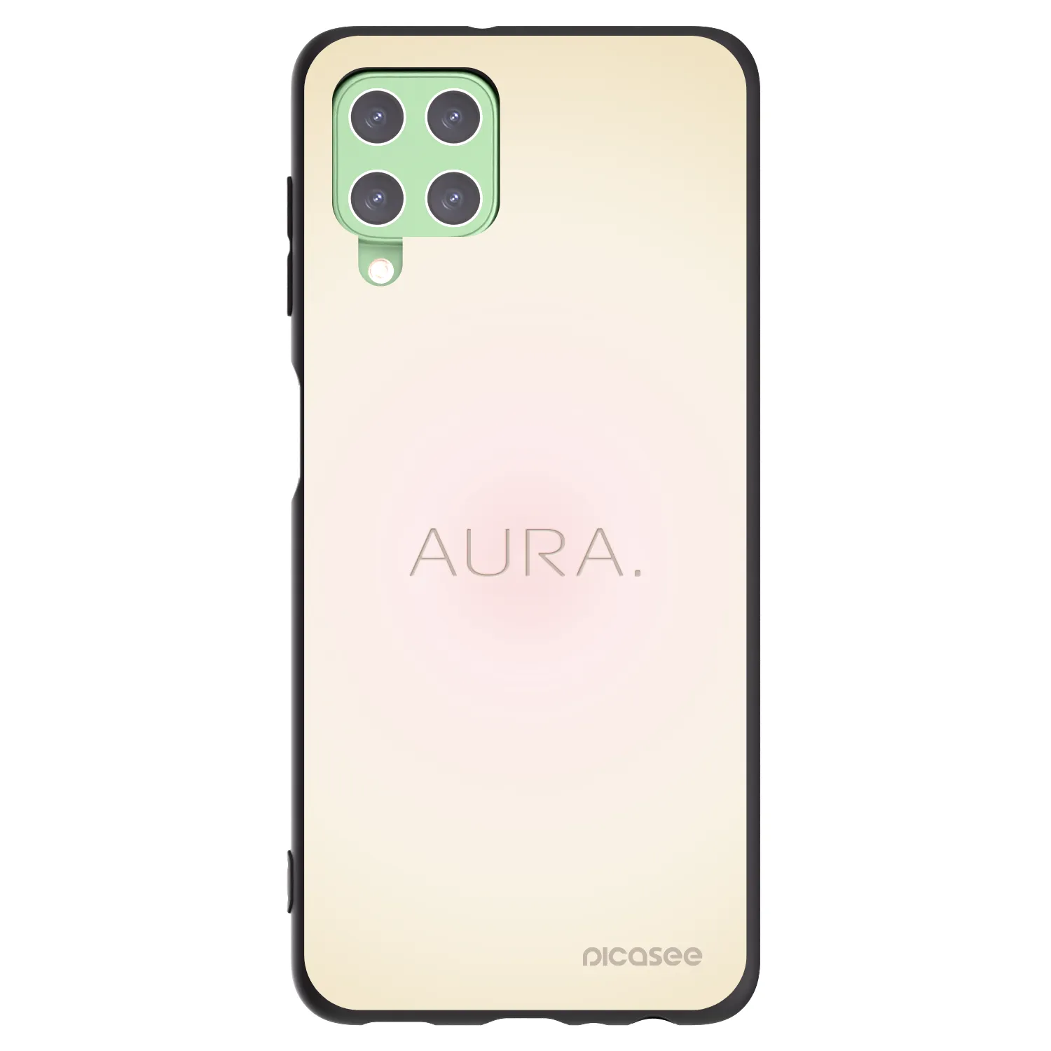 Picasee fekete szilikon tok az alábbi mobiltelefonokra Samsung Galaxy A22 A225F 4G - Aura