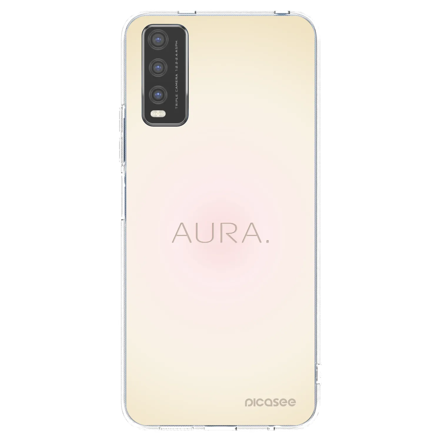 Picasee átlátszó szilikon tok az alábbi mobiltelefonokra Vivo Y20s - Aura