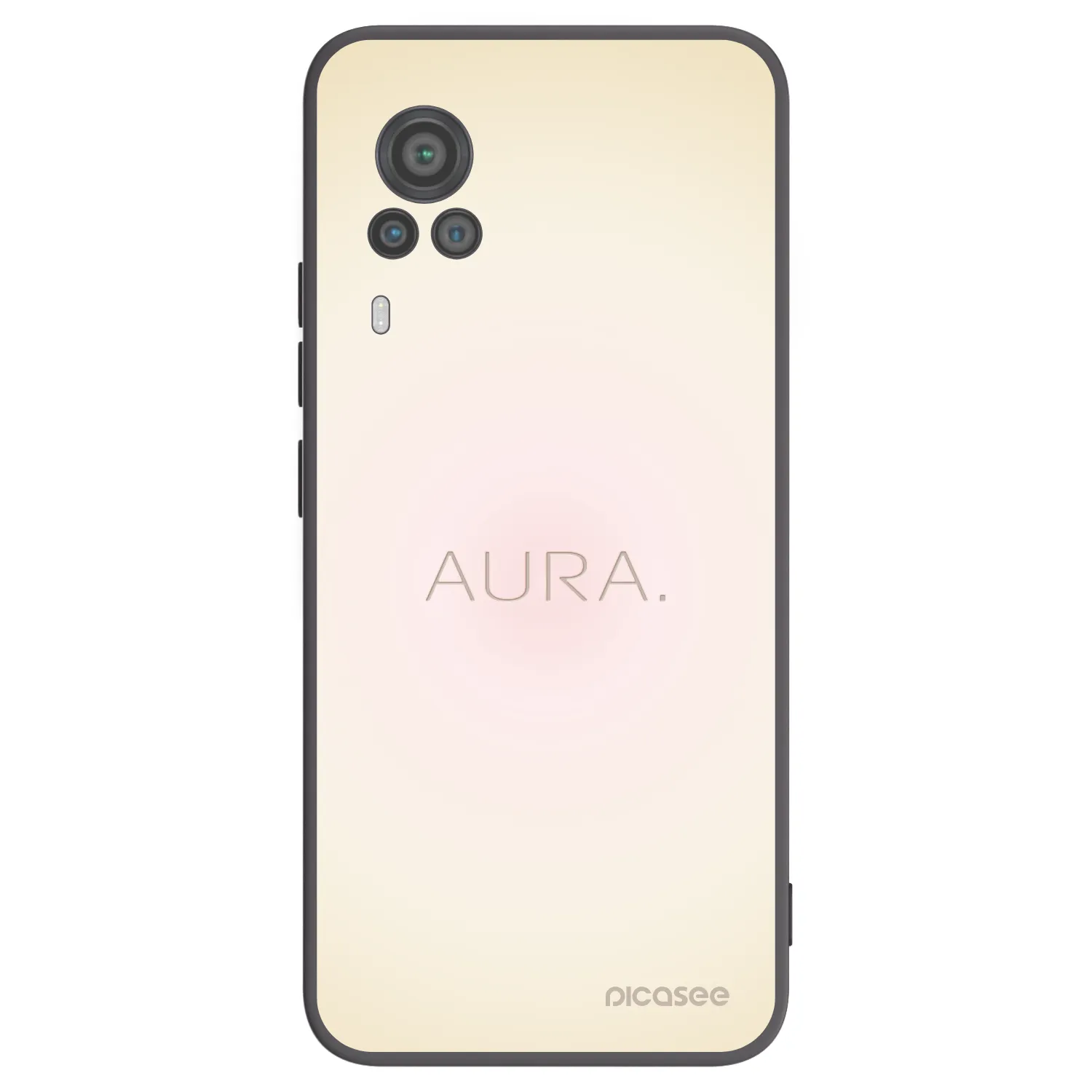 Picasee fekete szilikon tok az alábbi mobiltelefonokra Vivo X60 Pro 5G - Aura
