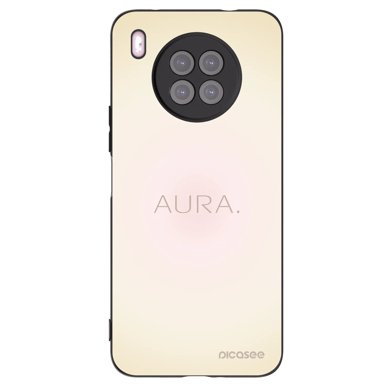 Picasee fekete szilikon tok az alábbi mobiltelefonokra Huawei Nova 8i - Aura