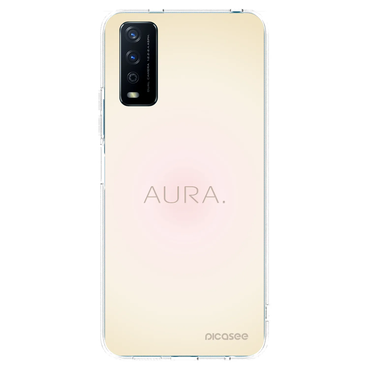 Picasee átlátszó szilikon tok az alábbi mobiltelefonokra Vivo Y11s - Aura