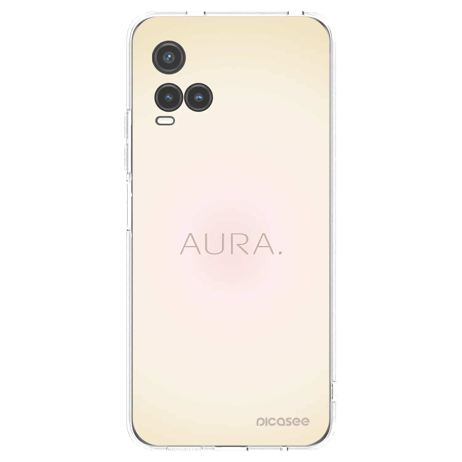 Picasee átlátszó szilikon tok az alábbi mobiltelefonokra Vivo Y33s - Aura