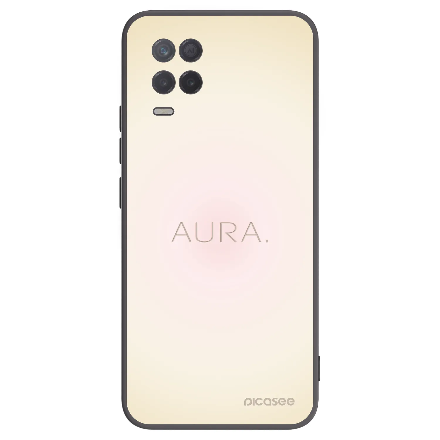 Picasee fekete szilikon tok az alábbi mobiltelefonokra Realme 8 5G - Aura