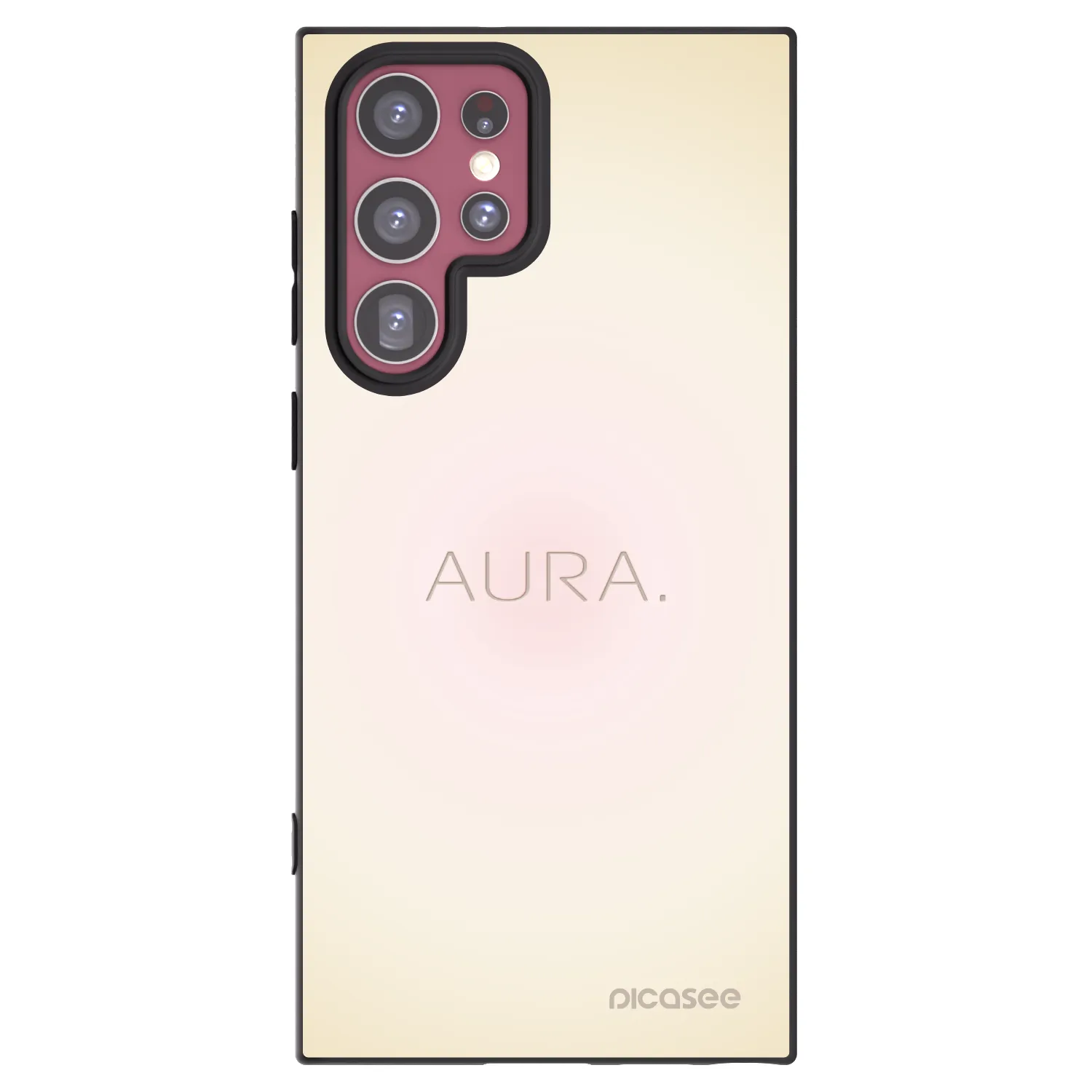 Picasee fekete szilikon tok az alábbi mobiltelefonokra Samsung Galaxy S22 Ultra 5G - Aura
