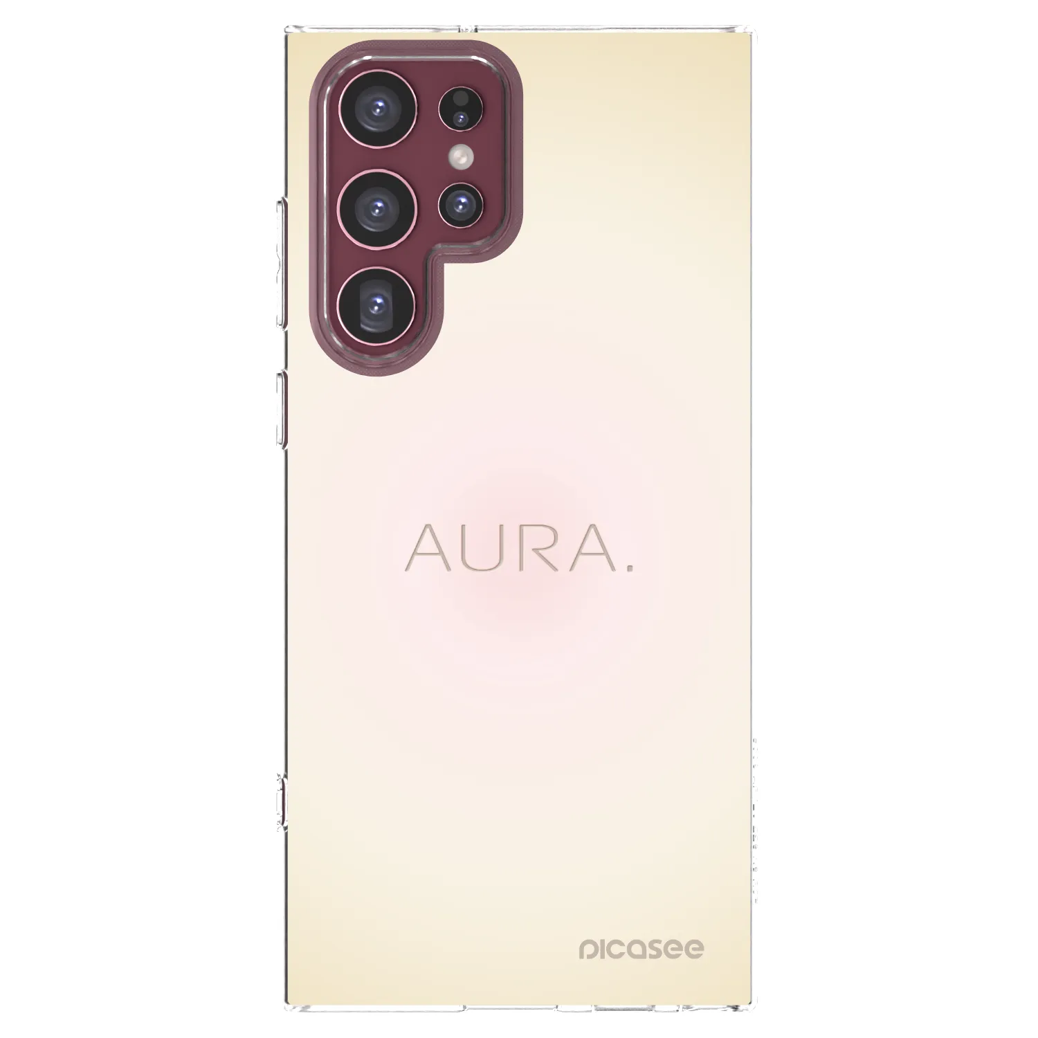 Picasee átlátszó szilikon tok az alábbi mobiltelefonokra Samsung Galaxy S22 Ultra 5G - Aura