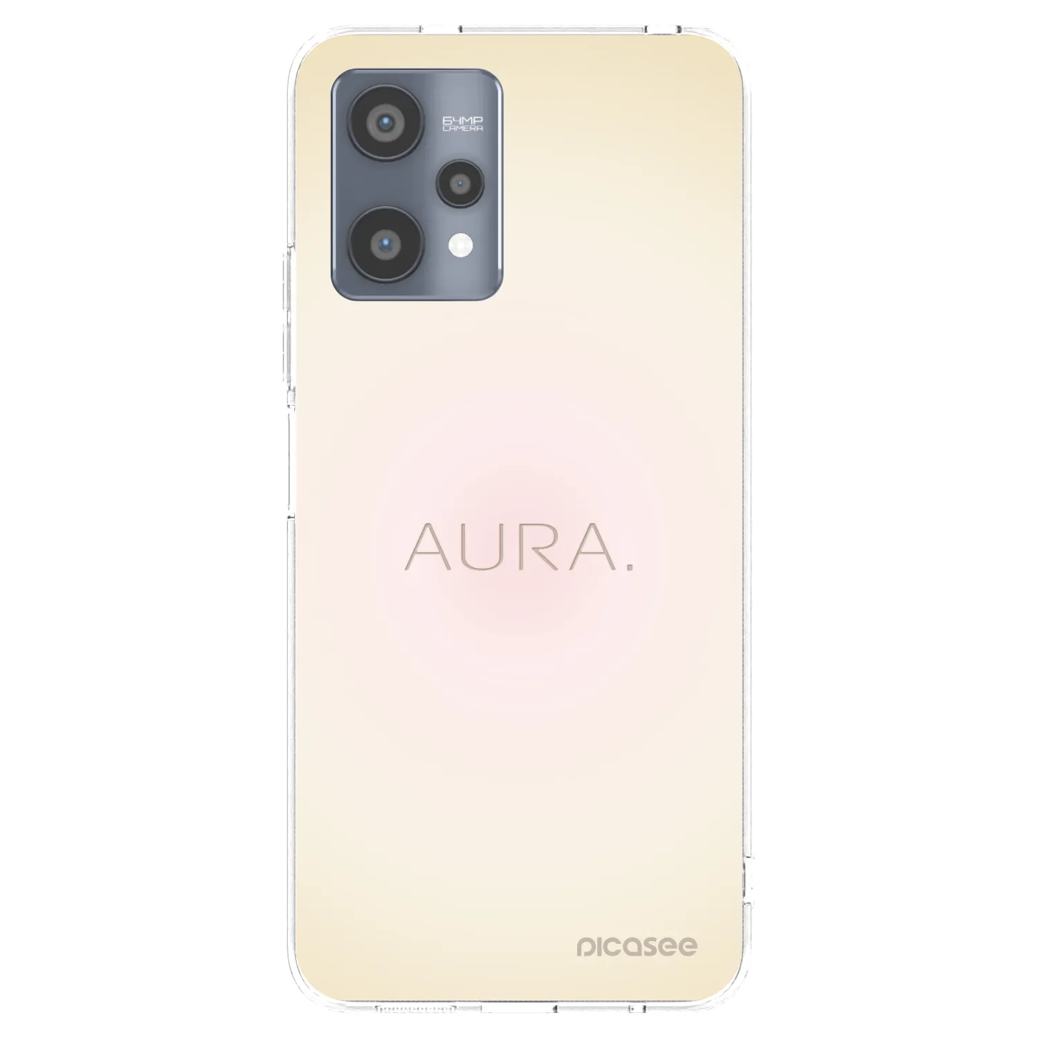 Picasee átlátszó szilikon tok az alábbi mobiltelefonokra Realme 9 Pro 5G - Aura