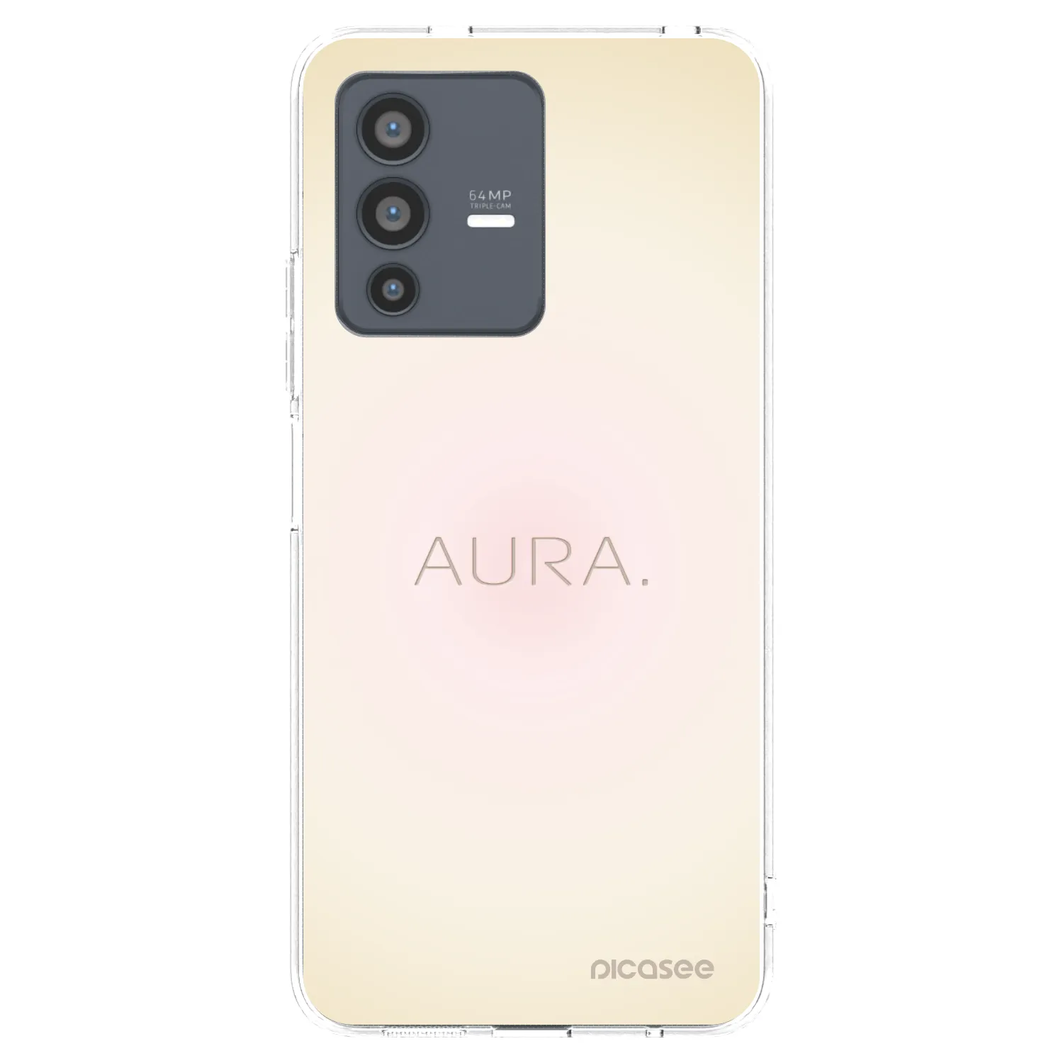 Picasee átlátszó szilikon tok az alábbi mobiltelefonokra Vivo V23 5G - Aura