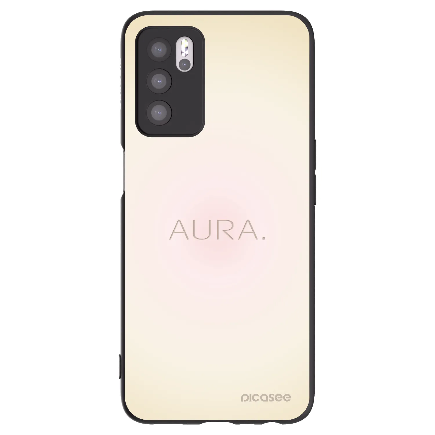 Picasee fekete szilikon tok az alábbi mobiltelefonokra OPPO A16 - Aura