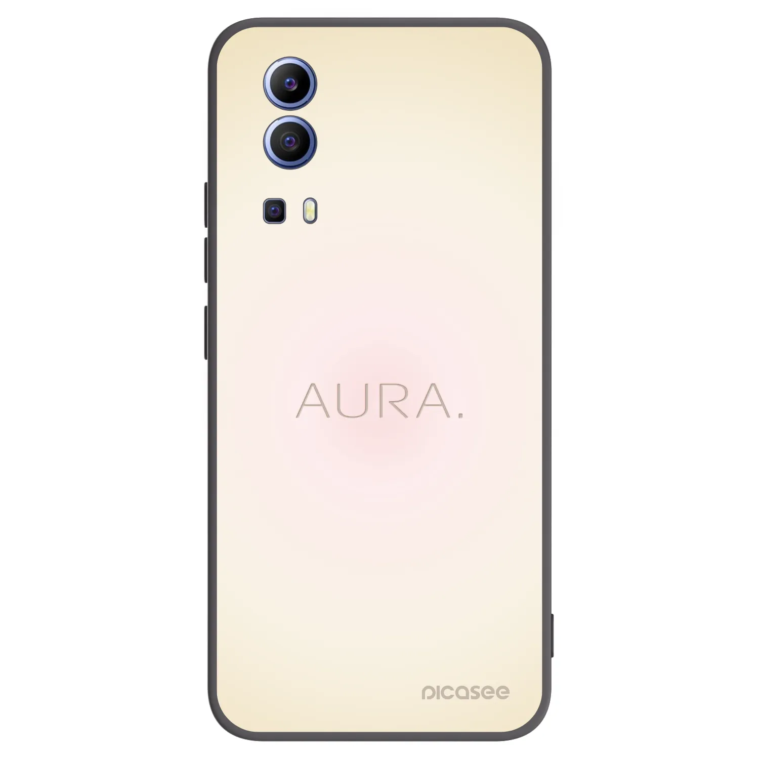 Picasee fekete szilikon tok az alábbi mobiltelefonokra Vivo Y52 5G - Aura