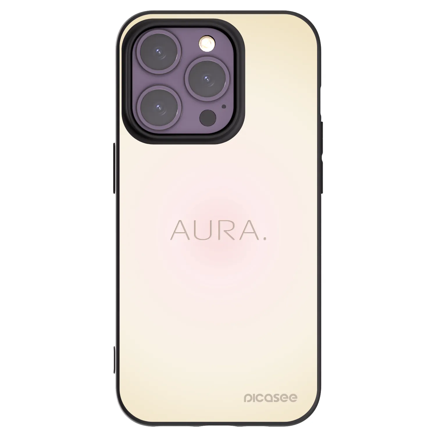 Picasee fekete szilikon tok az alábbi mobiltelefonokra Apple iPhone 14 Pro - Aura