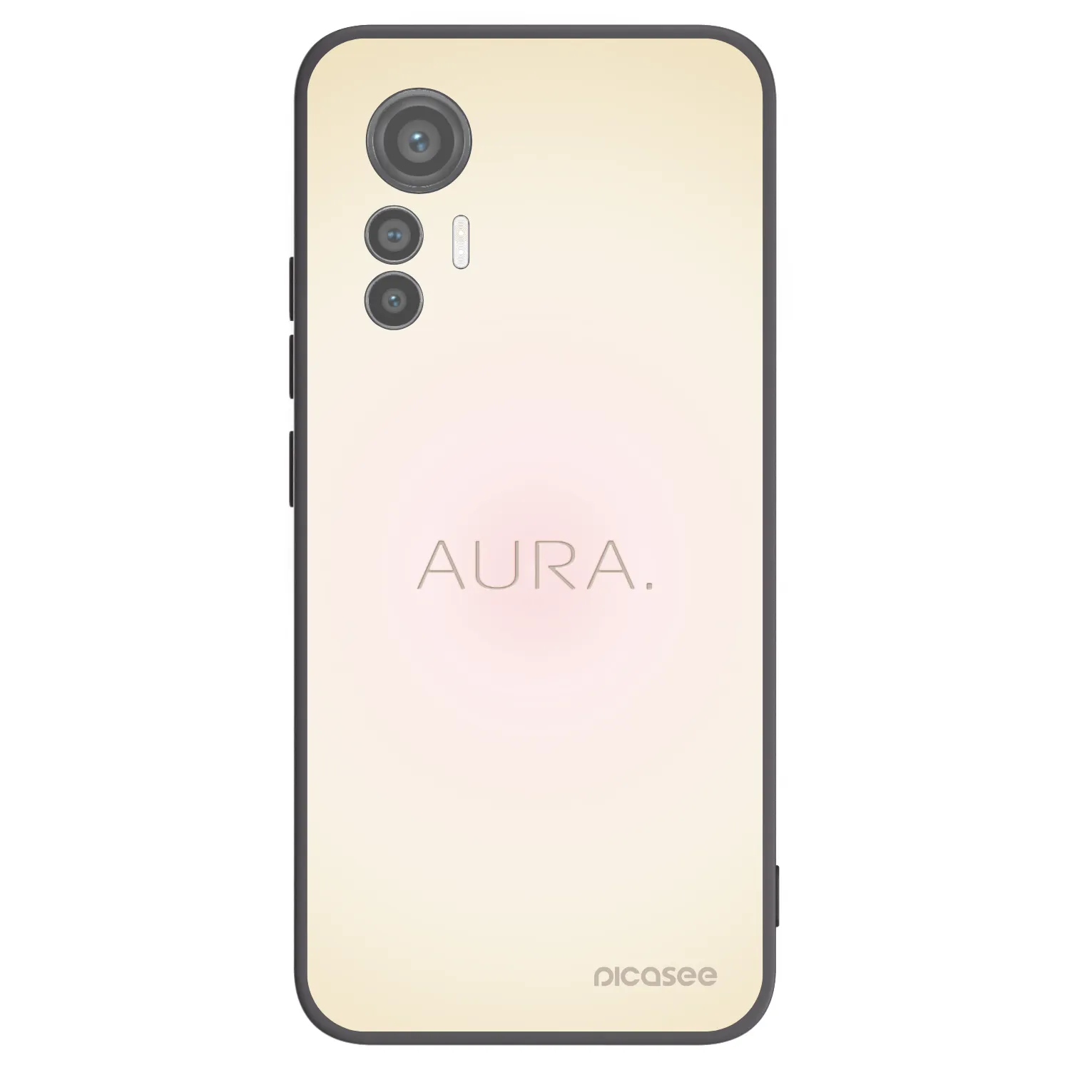 Picasee fekete szilikon tok az alábbi mobiltelefonokra Xiaomi 12 Lite - Aura