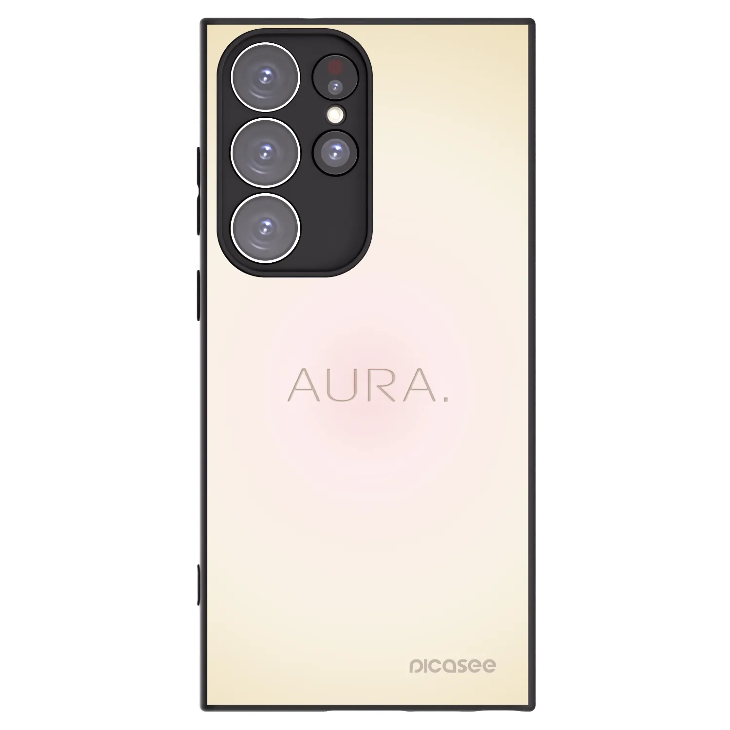 Picasee fekete szilikon tok az alábbi mobiltelefonokra Samsung Galaxy S23 Ultra 5G - Aura