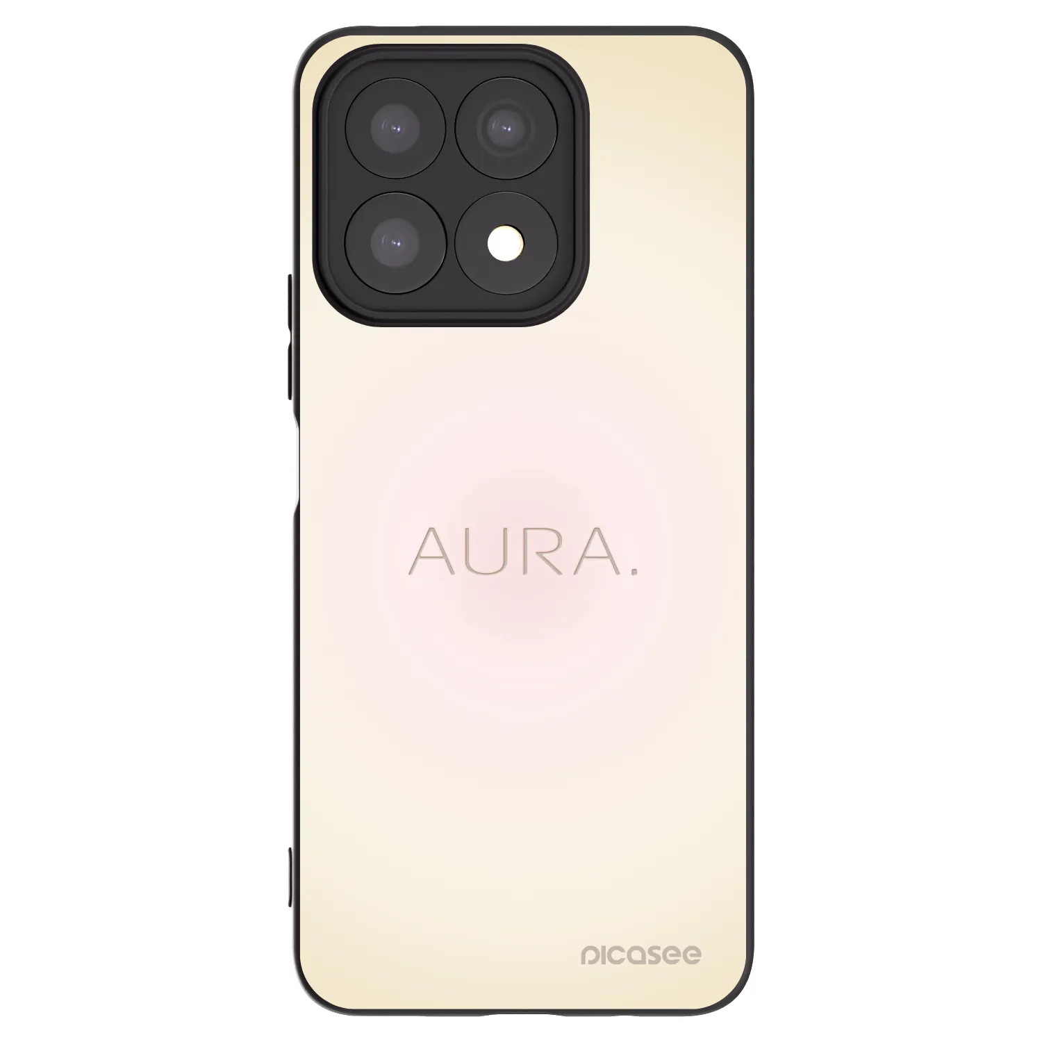 Picasee fekete szilikon tok az alábbi mobiltelefonokra Honor X8a - Aura