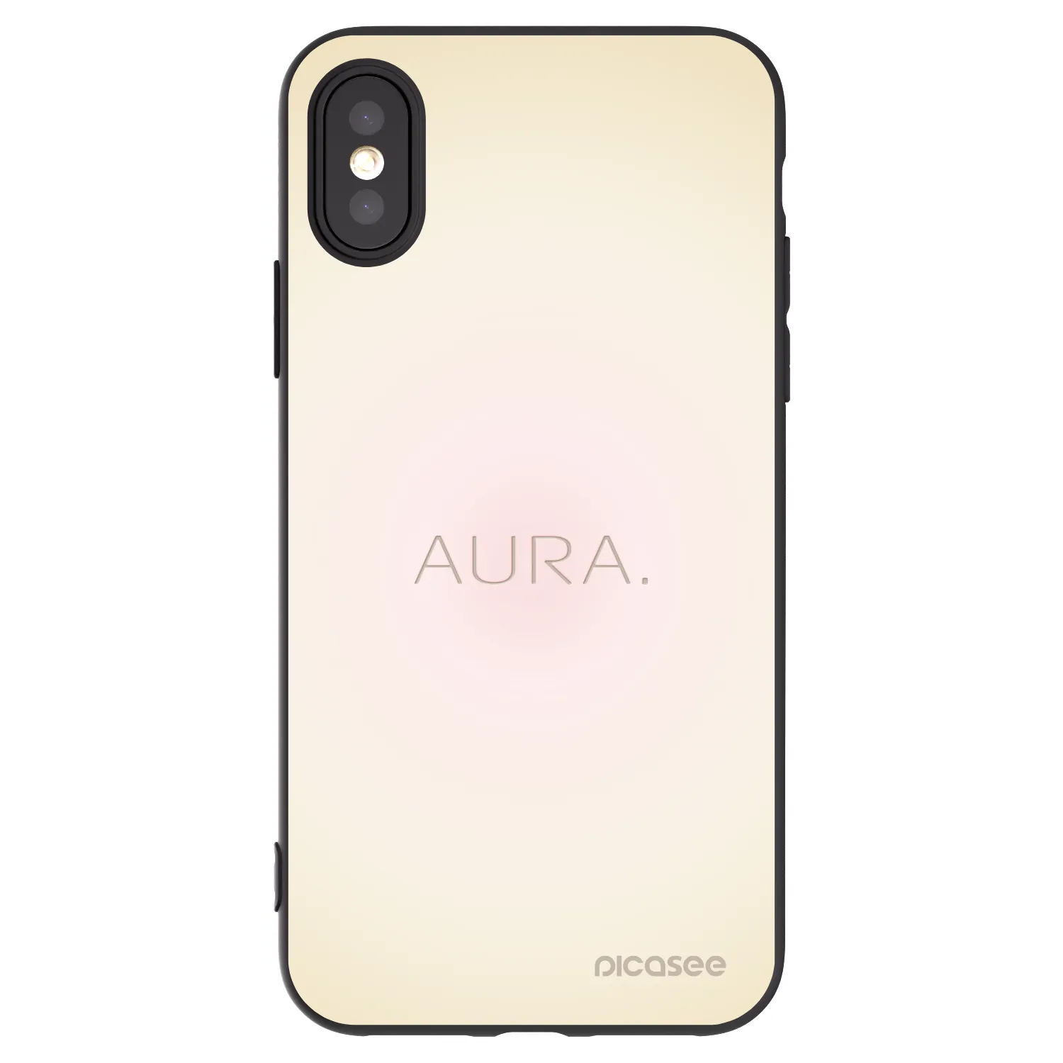 Picasee fekete szilikon tok az alábbi mobiltelefonokra Apple iPhone X/XS - Aura