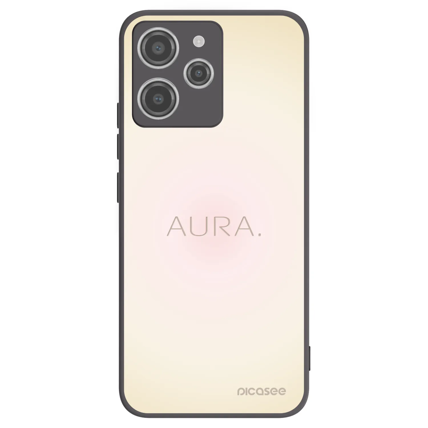 Picasee fekete szilikon tok az alábbi mobiltelefonokra Xiaomi Redmi 12 4G - Aura