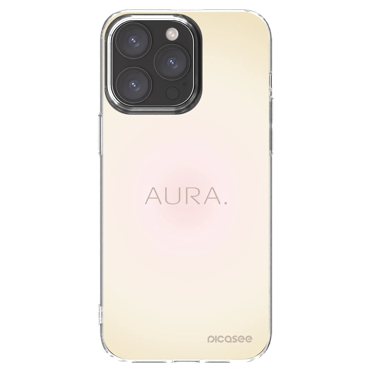 Picasee átlátszó szilikon tok az alábbi mobiltelefonokra Apple iPhone 15 Pro Max - Aura