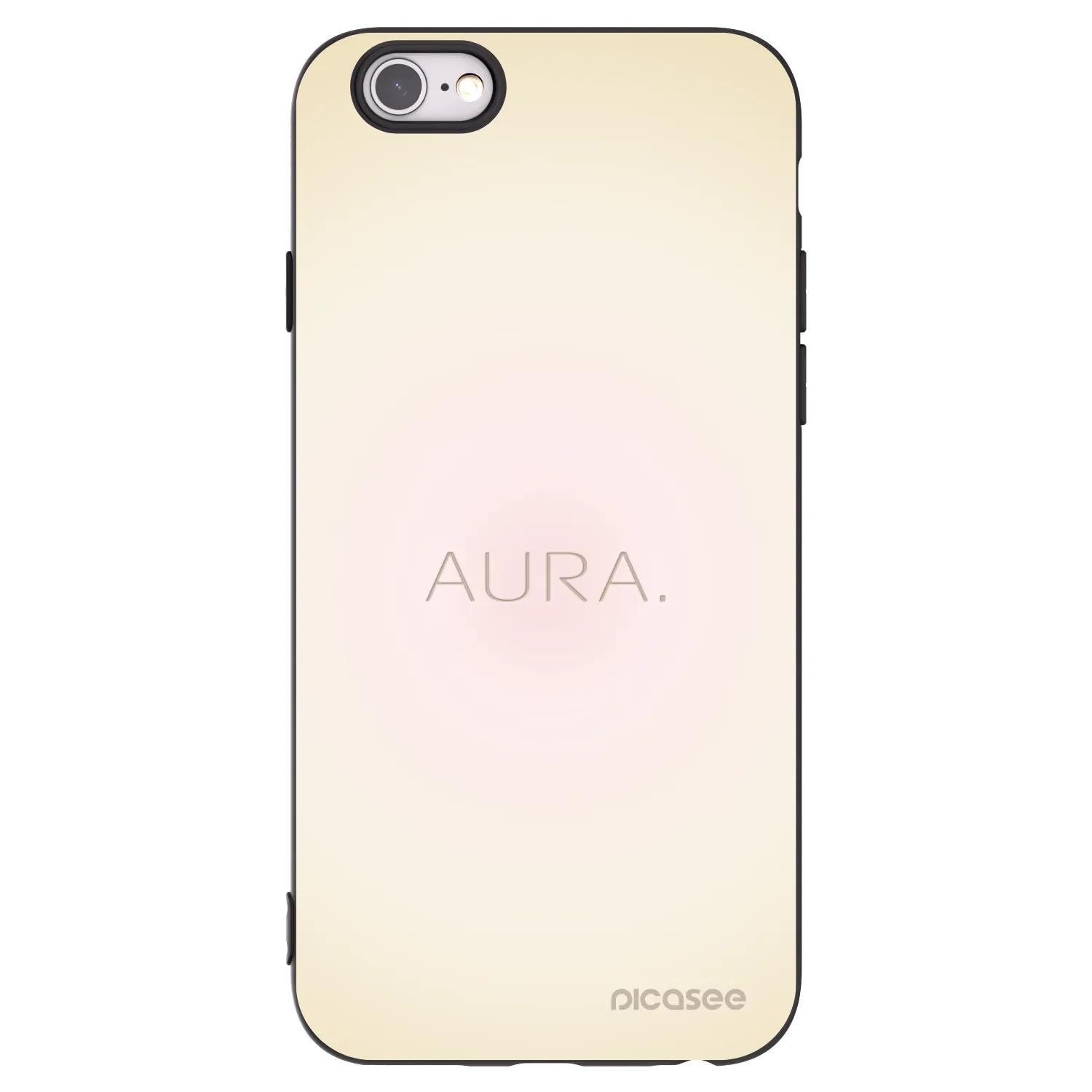 Picasee fekete szilikon tok az alábbi mobiltelefonokra Apple iPhone 6/6S - Aura