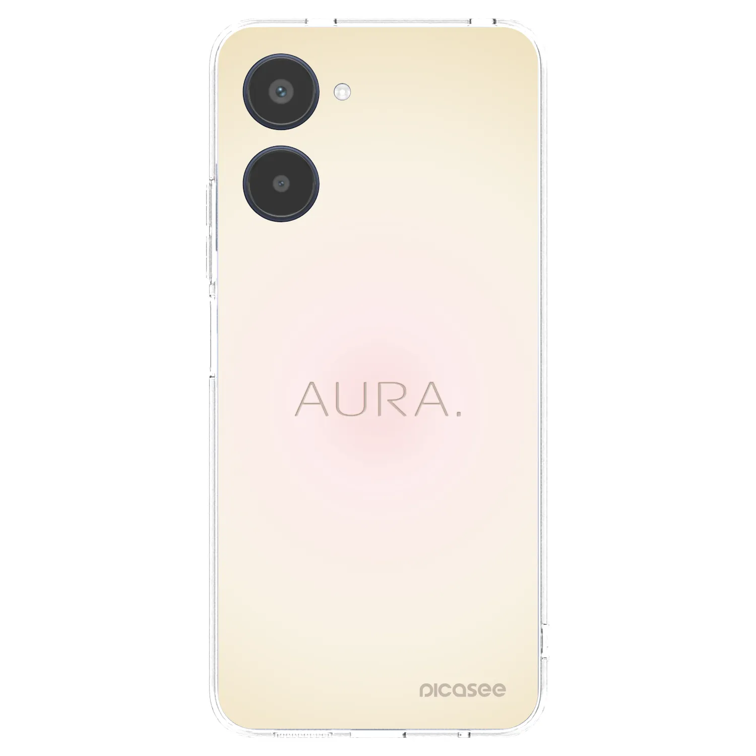 Picasee átlátszó szilikon tok az alábbi mobiltelefonokra Realme 10 4G - Aura