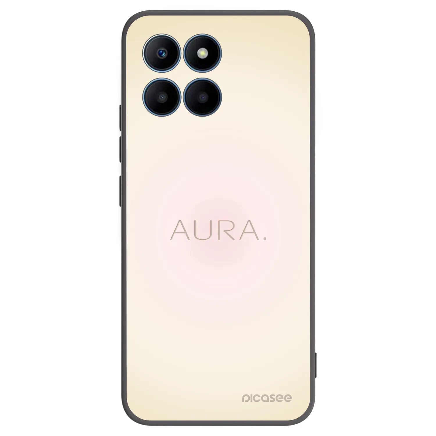 Picasee fekete szilikon tok az alábbi mobiltelefonokra Honor 70 Lite - Aura