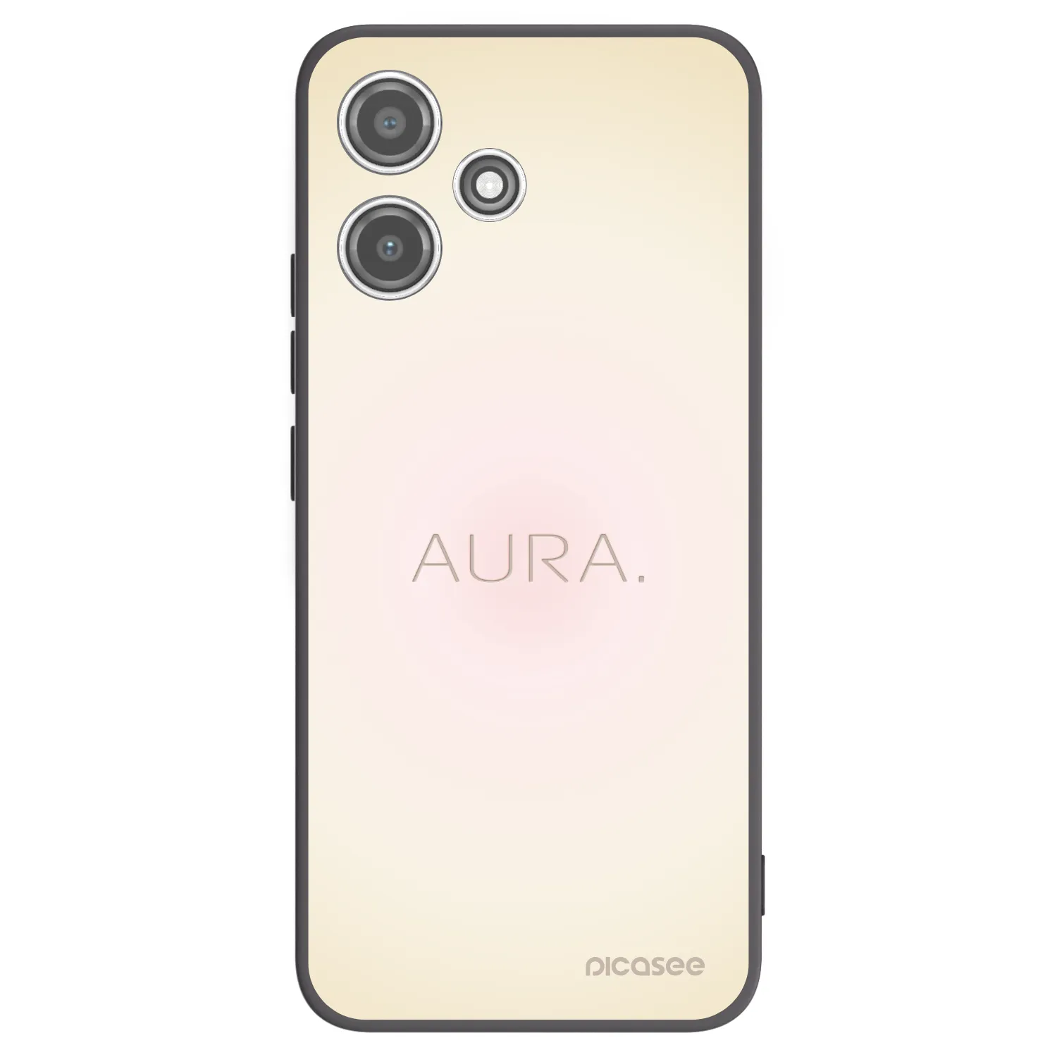 Picasee fekete szilikon tok az alábbi mobiltelefonokra Xiaomi Redmi 12 5G - Aura
