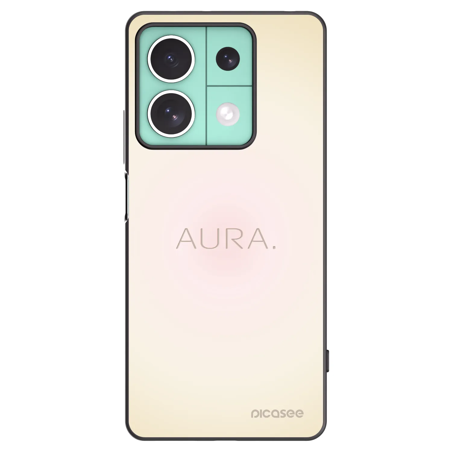Picasee fekete szilikon tok az alábbi mobiltelefonokra Xiaomi Redmi Note 13 5G - Aura