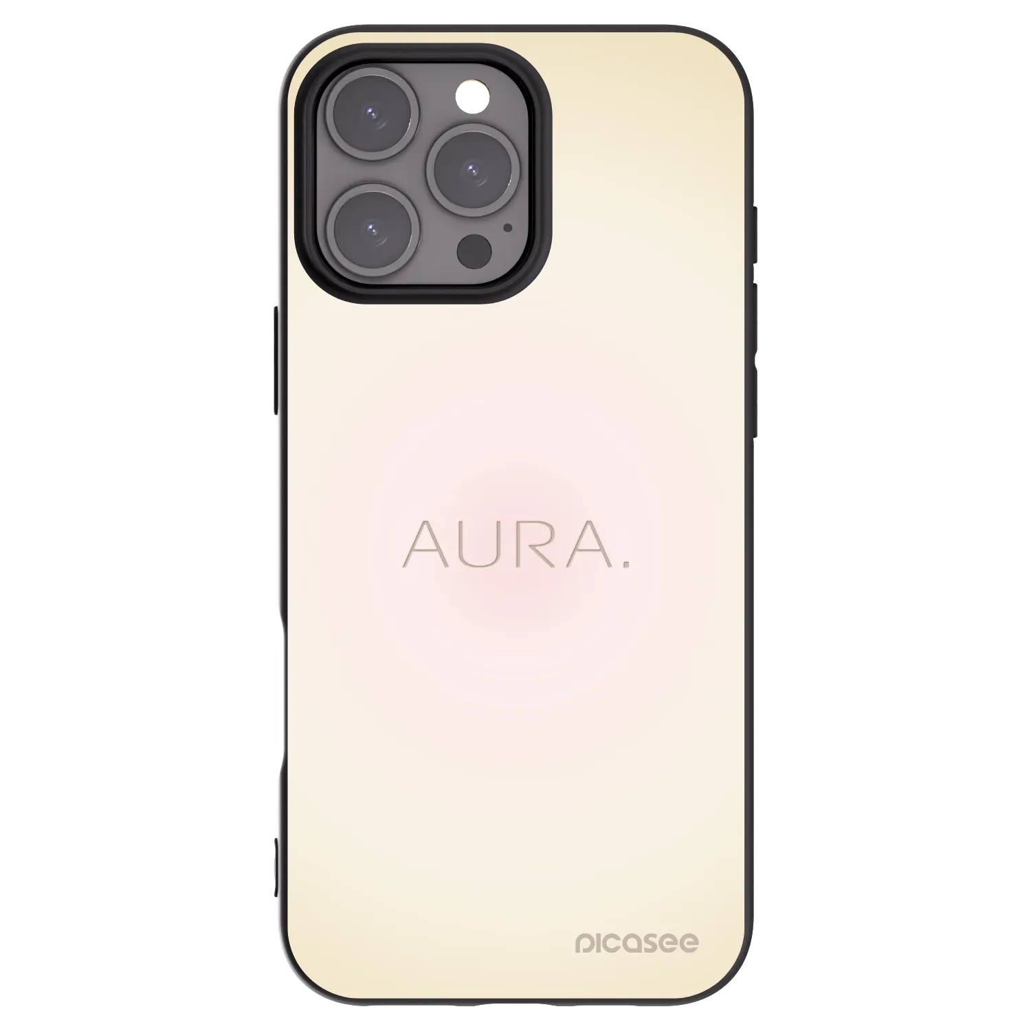 Picasee fekete szilikon tok az alábbi mobiltelefonokra Apple iPhone 16 Pro Max - Aura