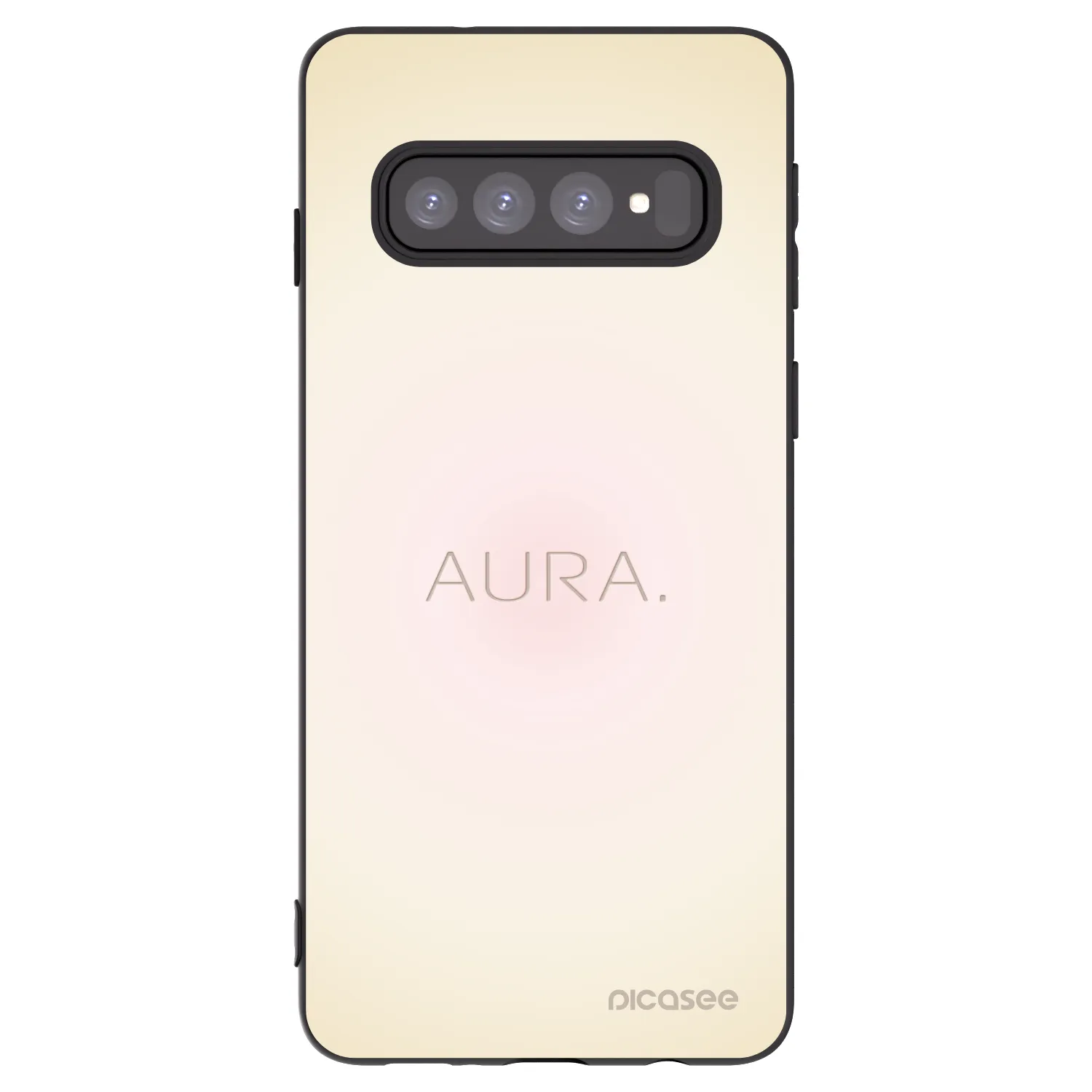 Picasee fekete szilikon tok az alábbi mobiltelefonokra Samsung Galaxy S10 G973 - Aura