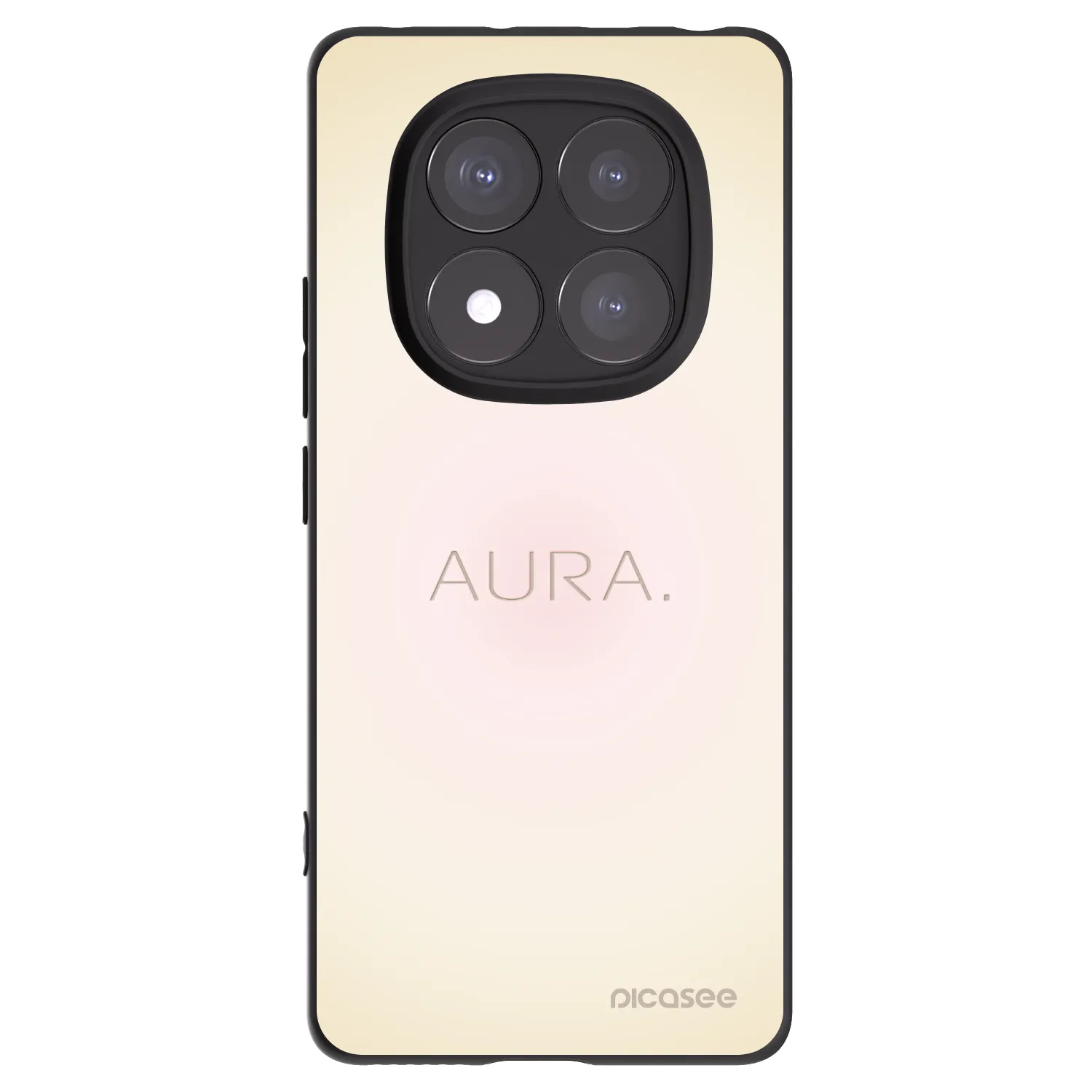 Picasee fekete szilikon tok az alábbi mobiltelefonokra Xiaomi Redmi Note 14 Pro+ 5G - Aura