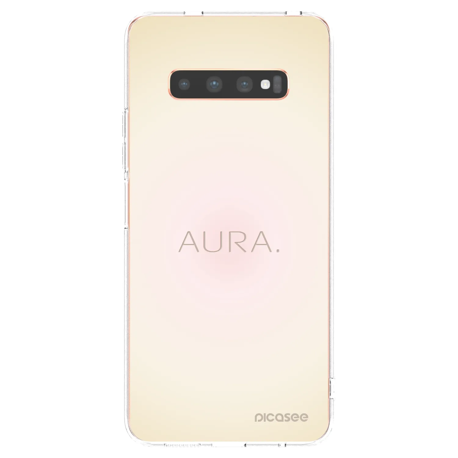 Picasee átlátszó szilikon tok az alábbi mobiltelefonokra Samsung Galaxy S10 Plus G975 - Aura