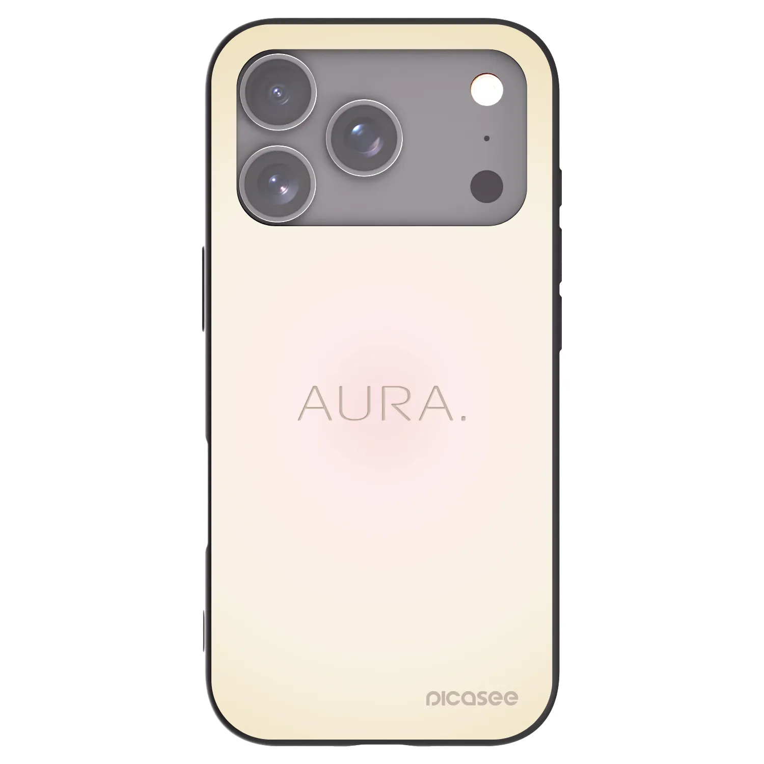Picasee fekete szilikon tok az alábbi mobiltelefonokra Apple iPhone 17 Pro - Aura