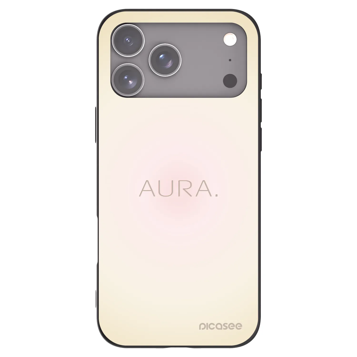 Picasee fekete szilikon tok az alábbi mobiltelefonokra Apple iPhone 17 Pro Max - Aura