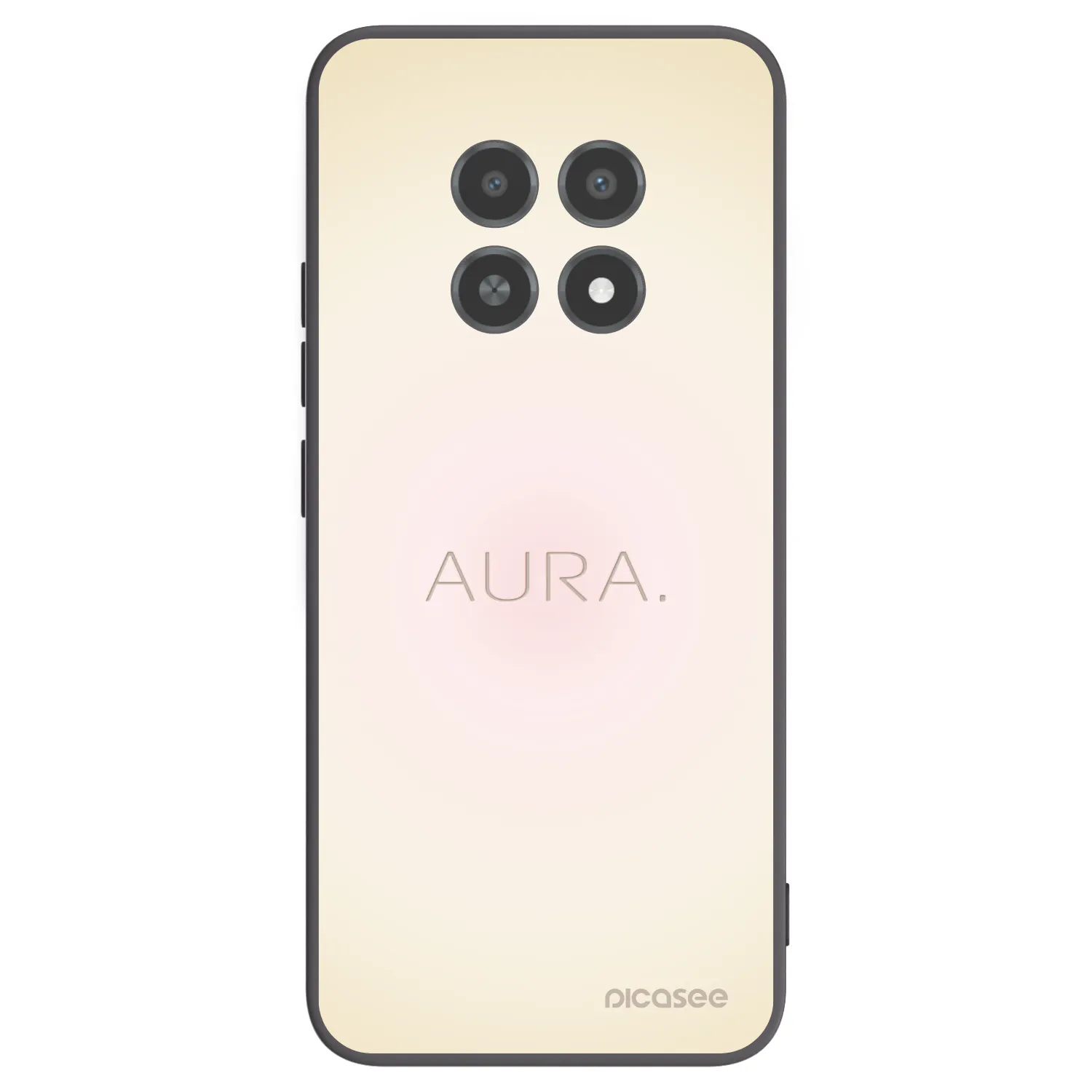 Picasee fekete szilikon tok az alábbi mobiltelefonokra Realme 12X - Aura