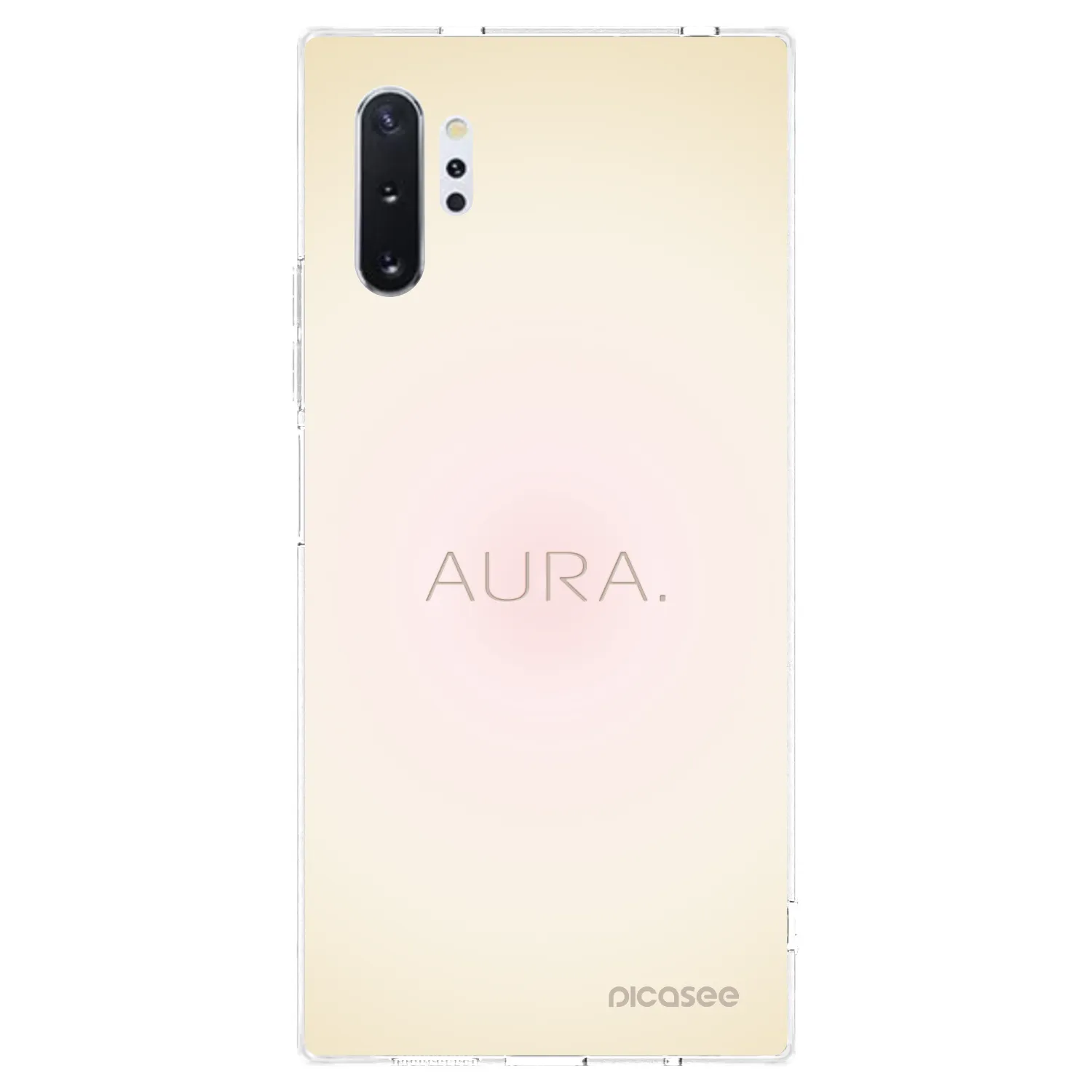 Picasee átlátszó szilikon tok az alábbi mobiltelefonokra Samsung Galaxy Note 10+ N975F - Aura