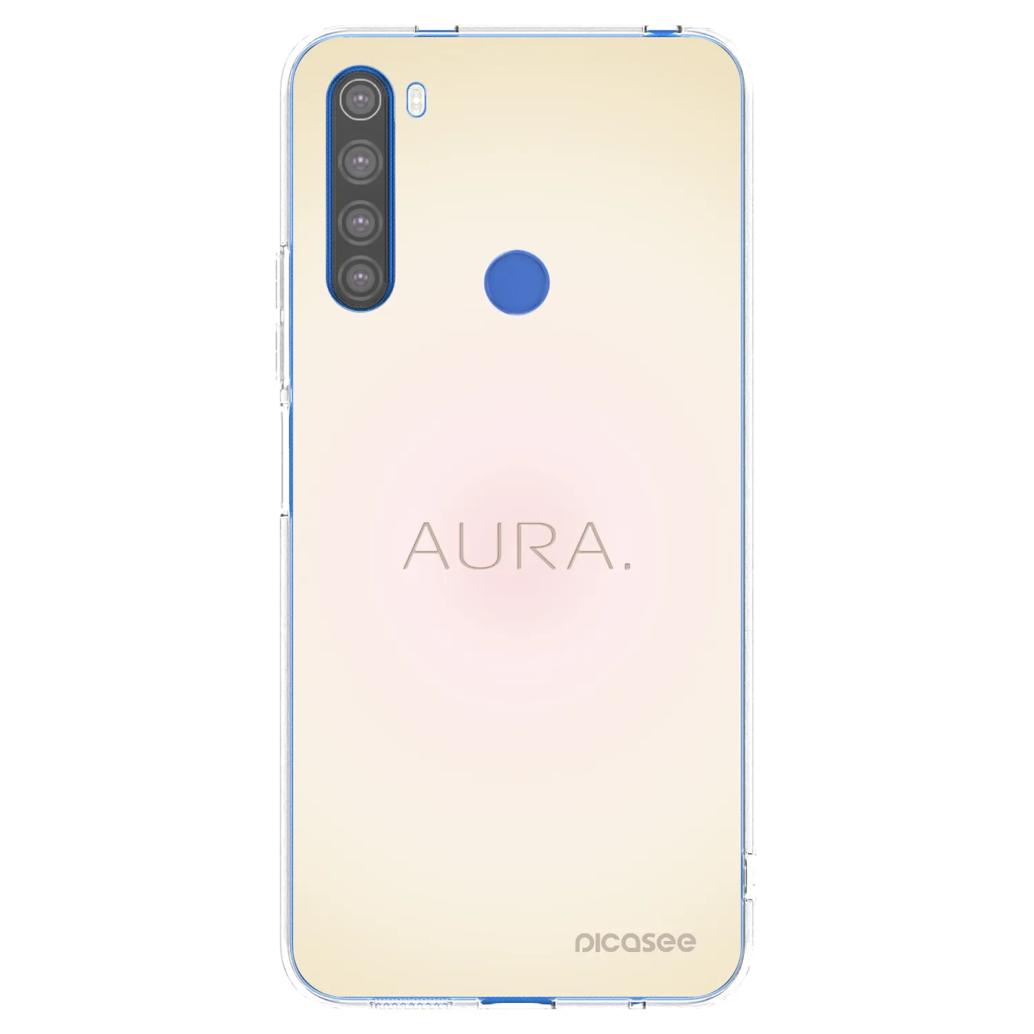 Picasee átlátszó szilikon tok az alábbi mobiltelefonokra Xiaomi Redmi Note 8T - Aura
