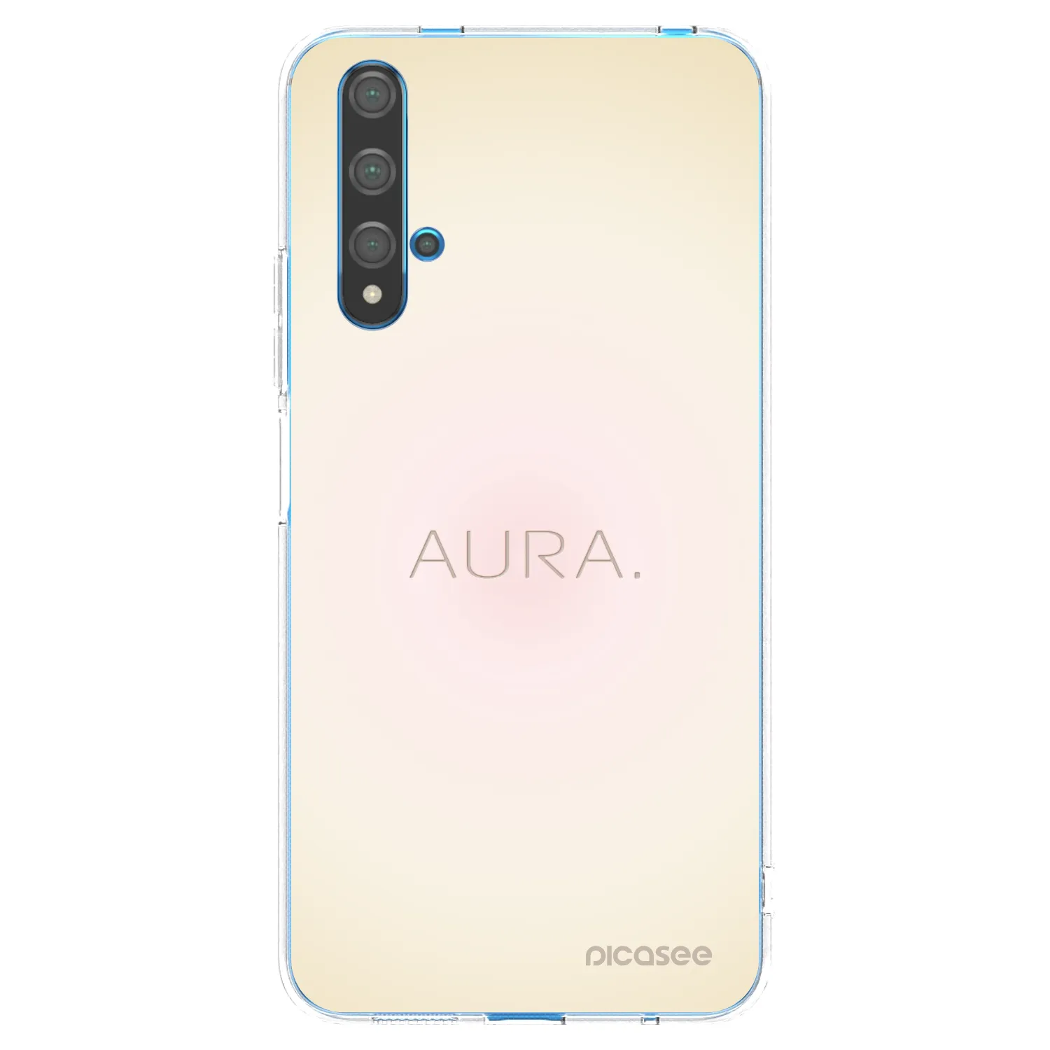 Picasee átlátszó szilikon tok az alábbi mobiltelefonokra Huawei Nova 5T - Aura