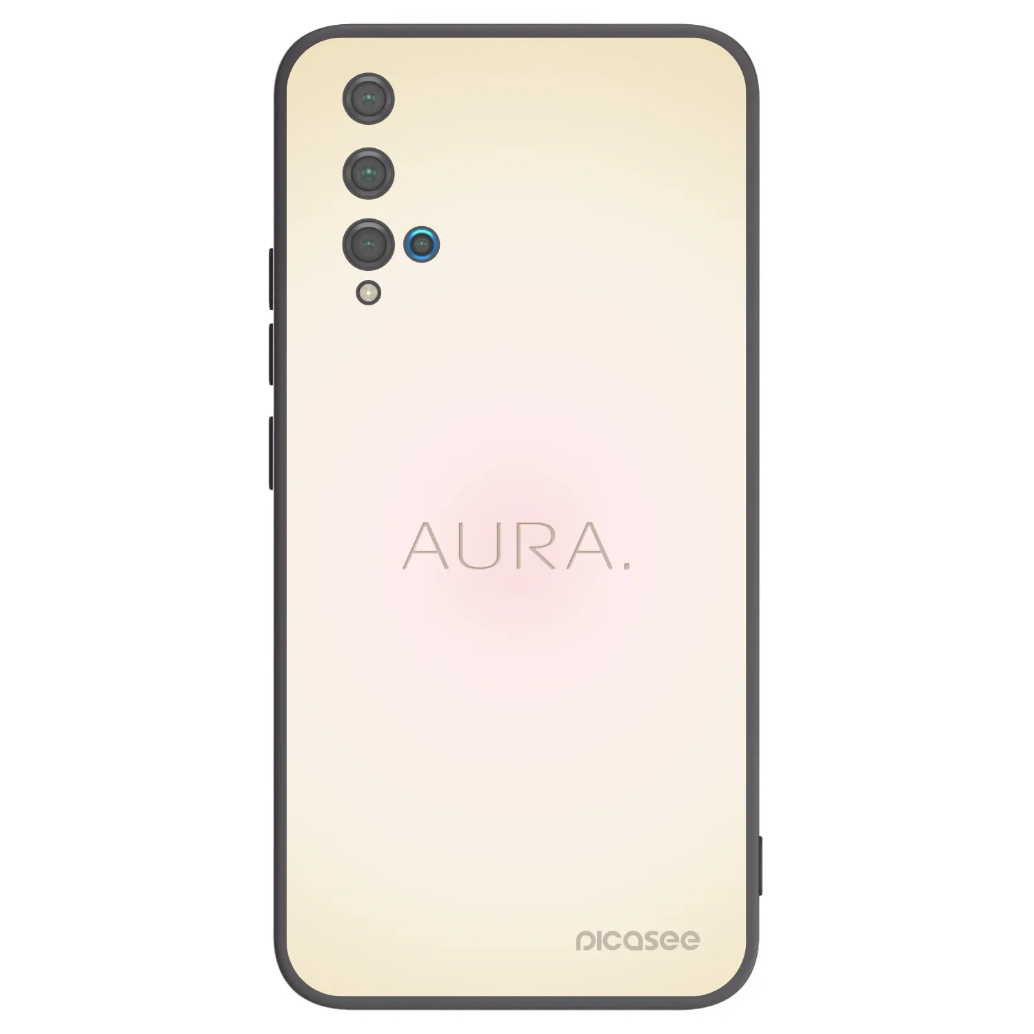 Picasee fekete szilikon tok az alábbi mobiltelefonokra Huawei Nova 5T - Aura
