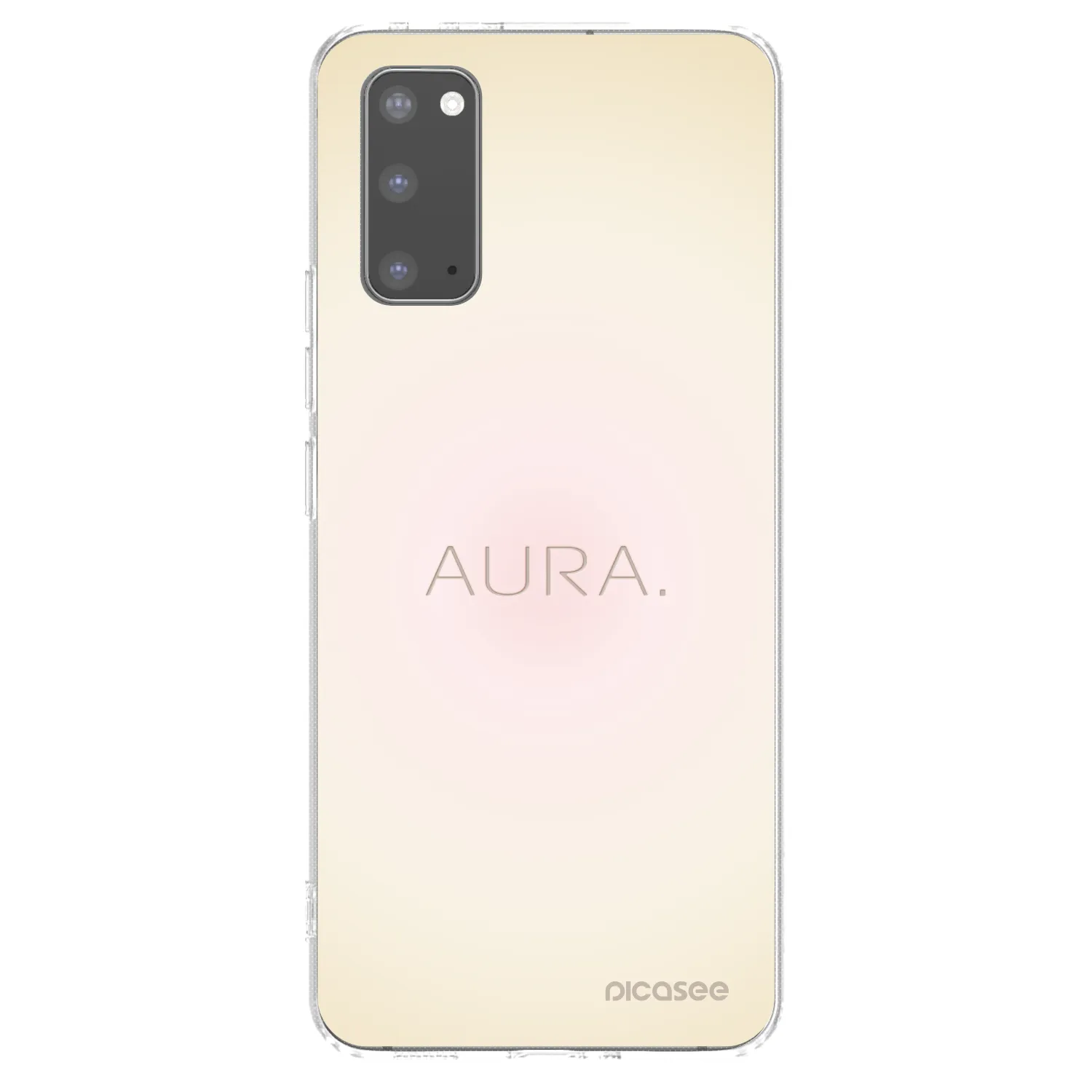 Picasee átlátszó szilikon tok az alábbi mobiltelefonokra Samsung Galaxy S20 G980F - Aura