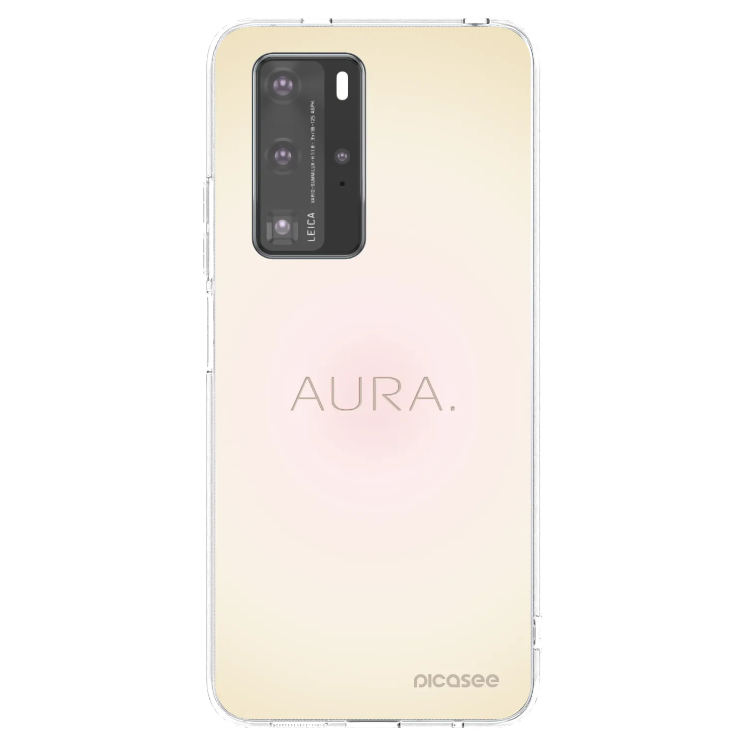 Picasee átlátszó szilikon tok az alábbi mobiltelefonokra Huawei P40 Pro - Aura