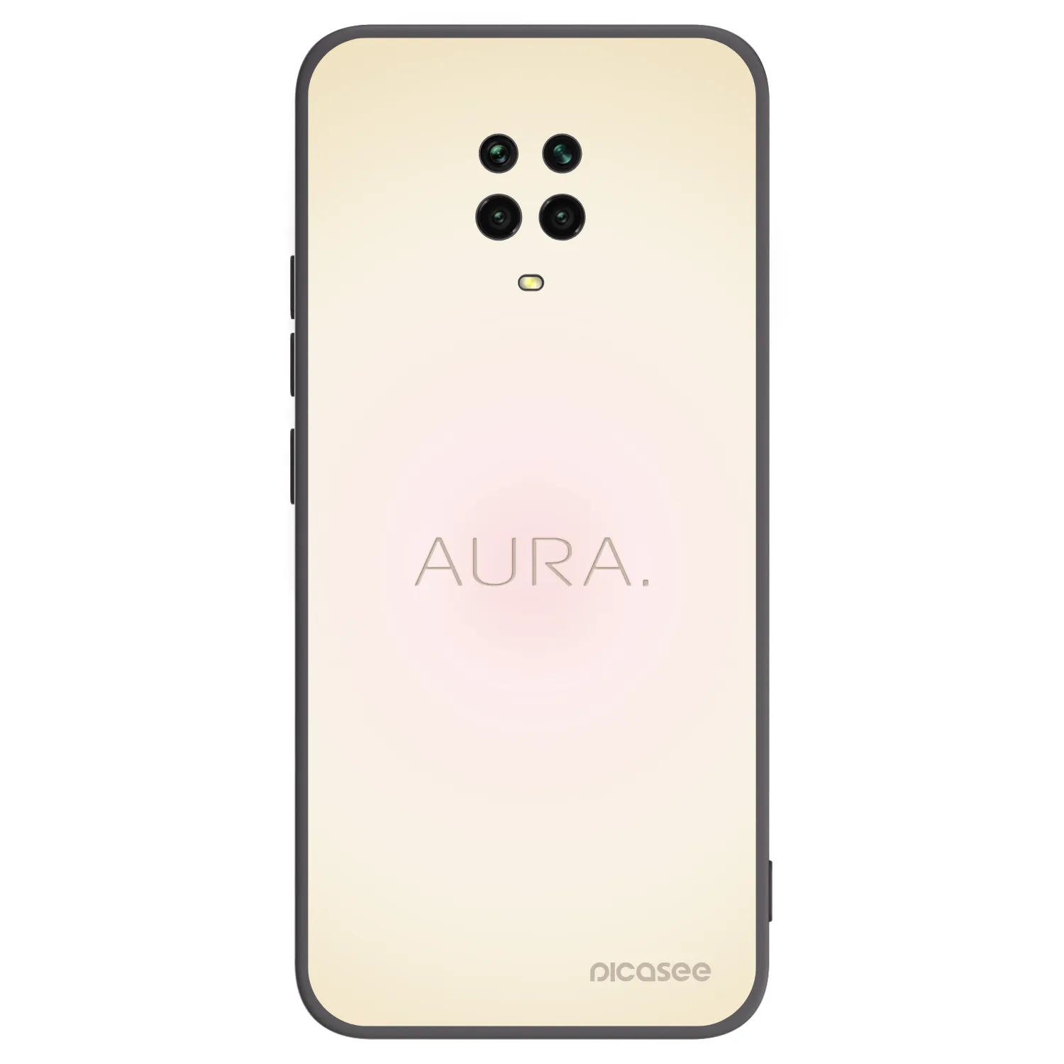 Picasee fekete szilikon tok az alábbi mobiltelefonokra Xiaomi Redmi Note 9 Pro - Aura