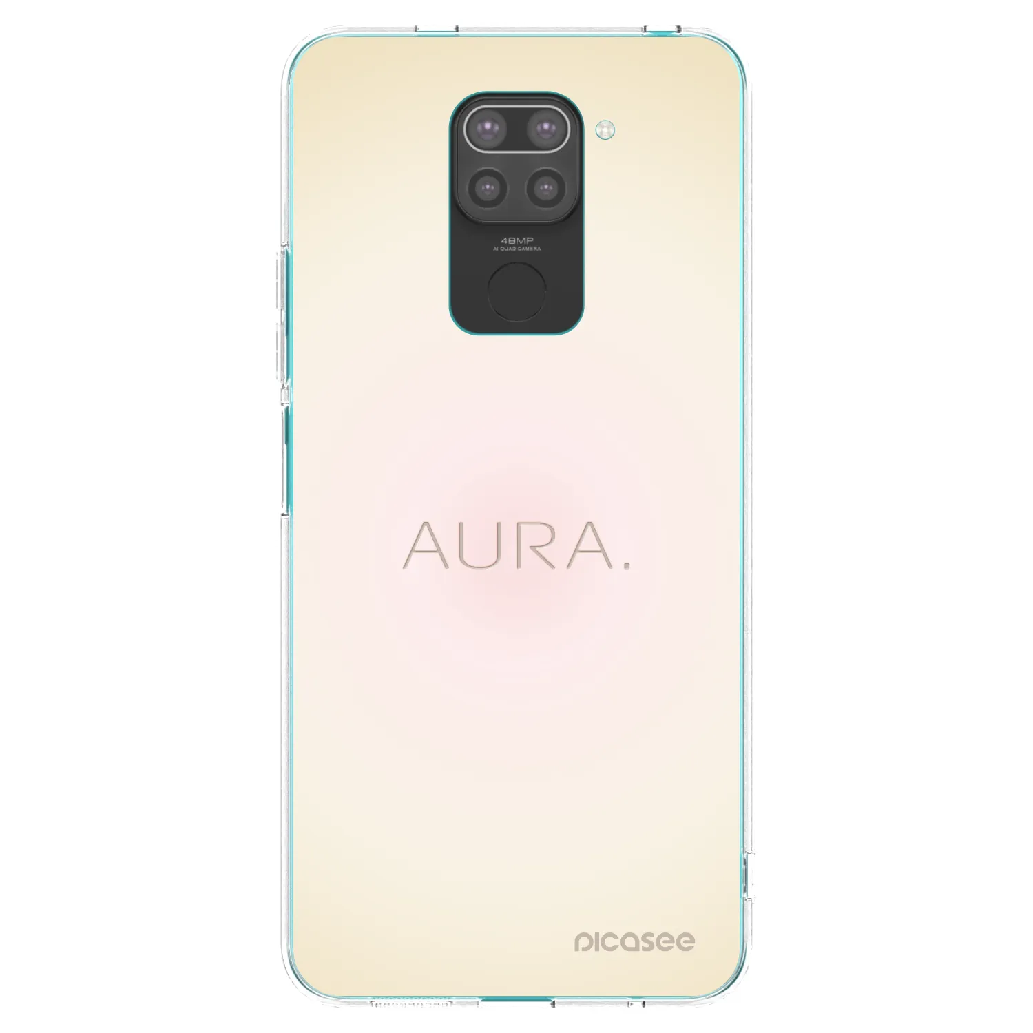 Picasee fekete szilikon tok az alábbi mobiltelefonokra Xiaomi Redmi Note 9 - Aura