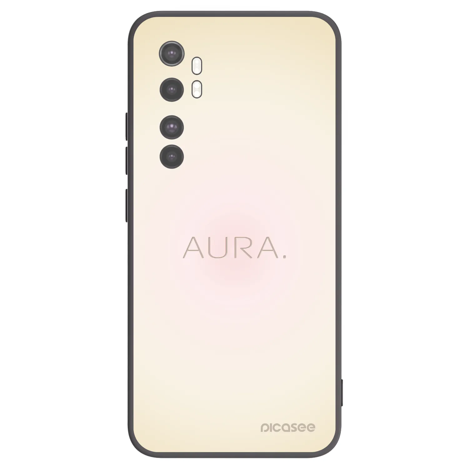 Picasee fekete szilikon tok az alábbi mobiltelefonokra Xiaomi Mi Note 10 Lite - Aura