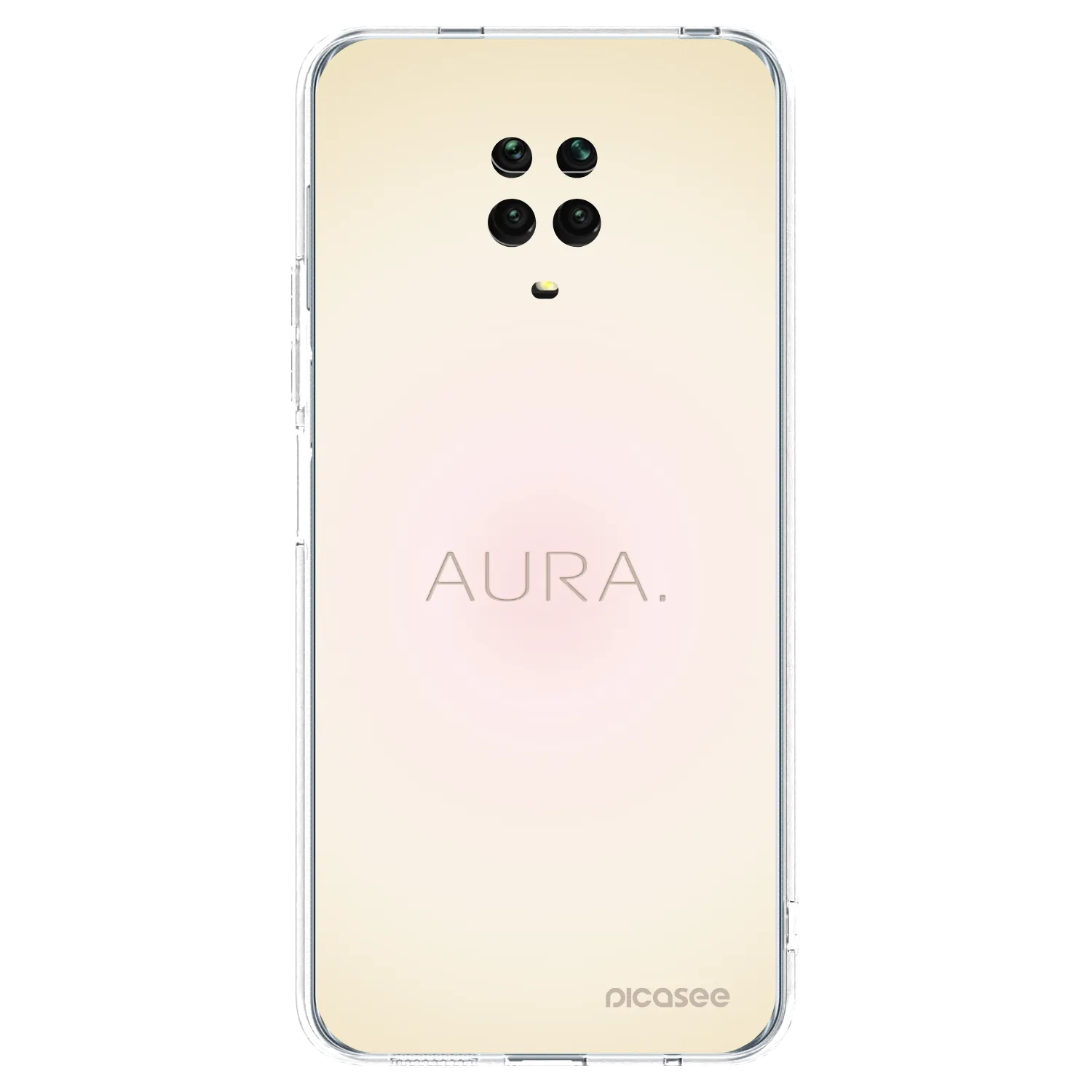 Picasee átlátszó szilikon tok az alábbi mobiltelefonokra Xiaomi Redmi Note 9S - Aura